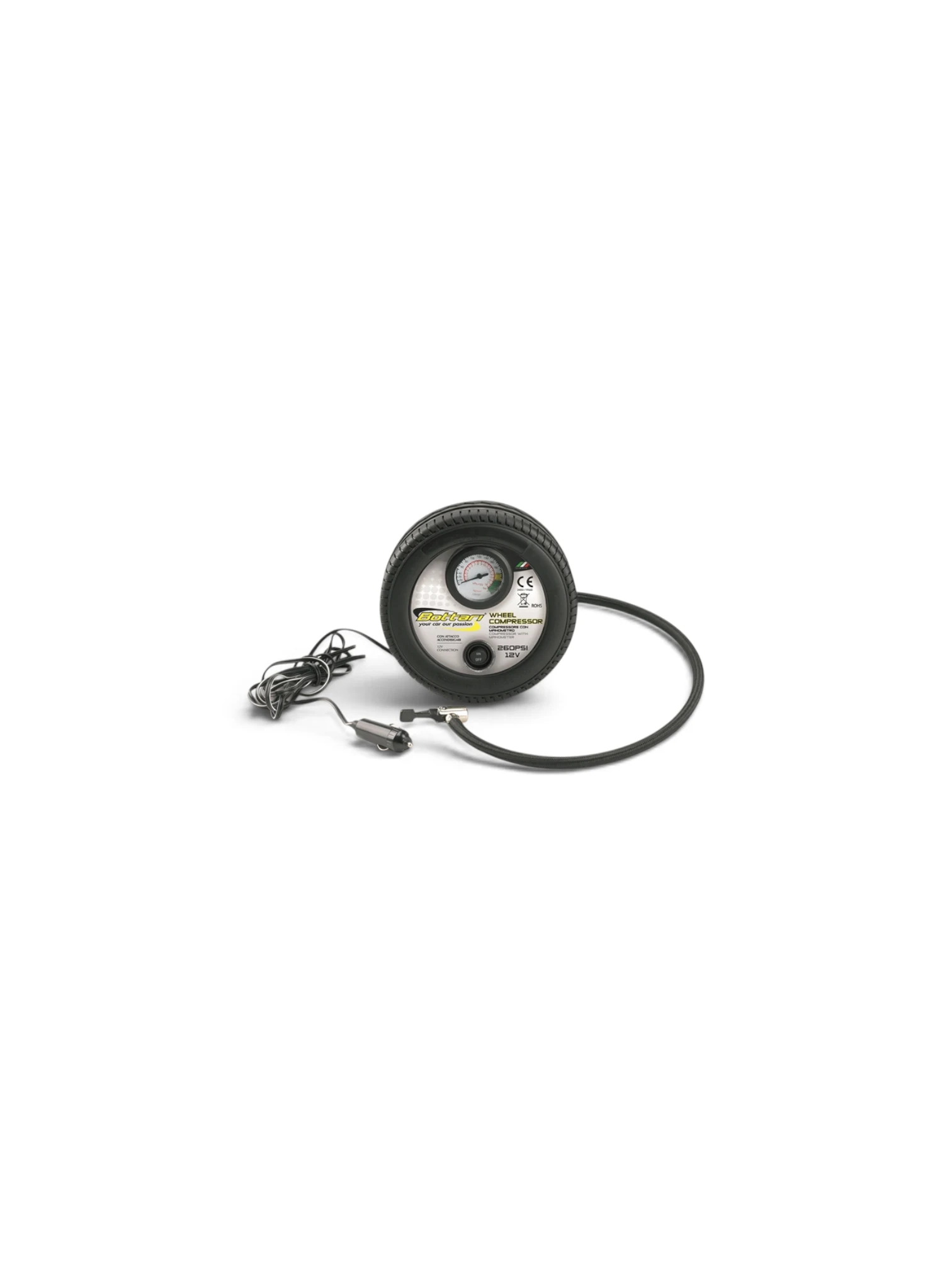 24054BT Compresor 12 V Cu Manometru Bottari