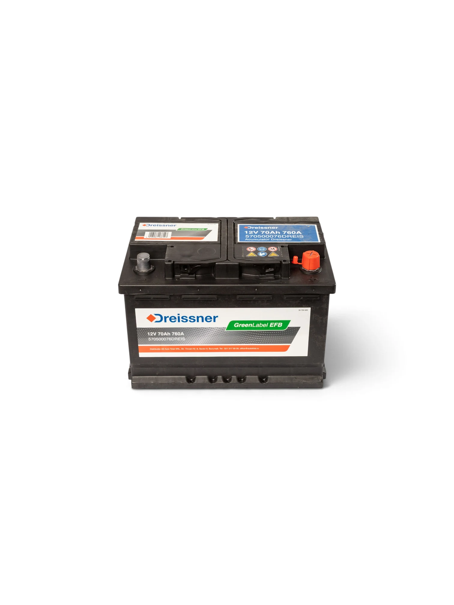 Acumulator Auto Dreissner Greenlabel Efb 12V 70Ah 760A 12V