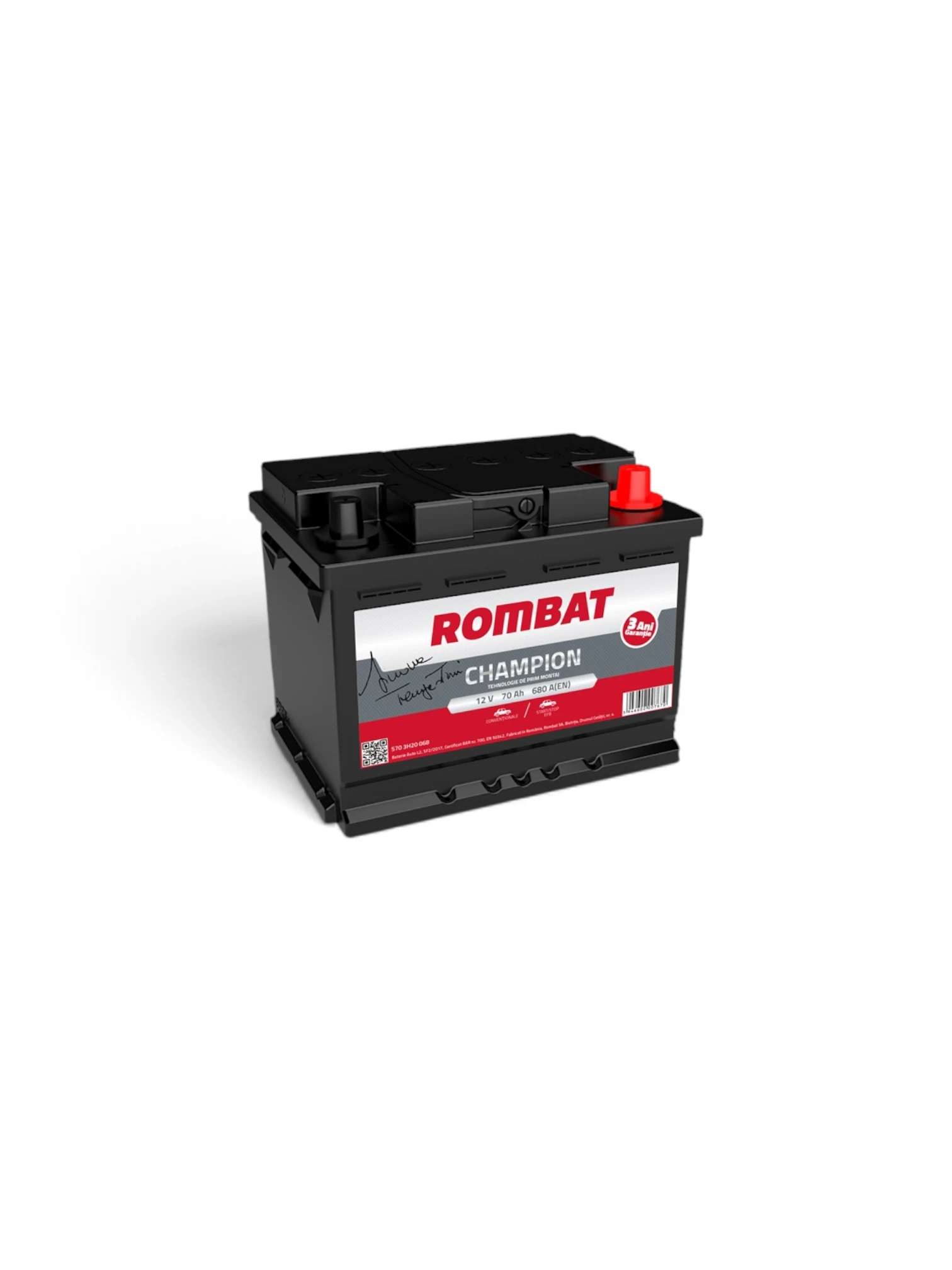 Acumulator Rombat 70Ah 680A