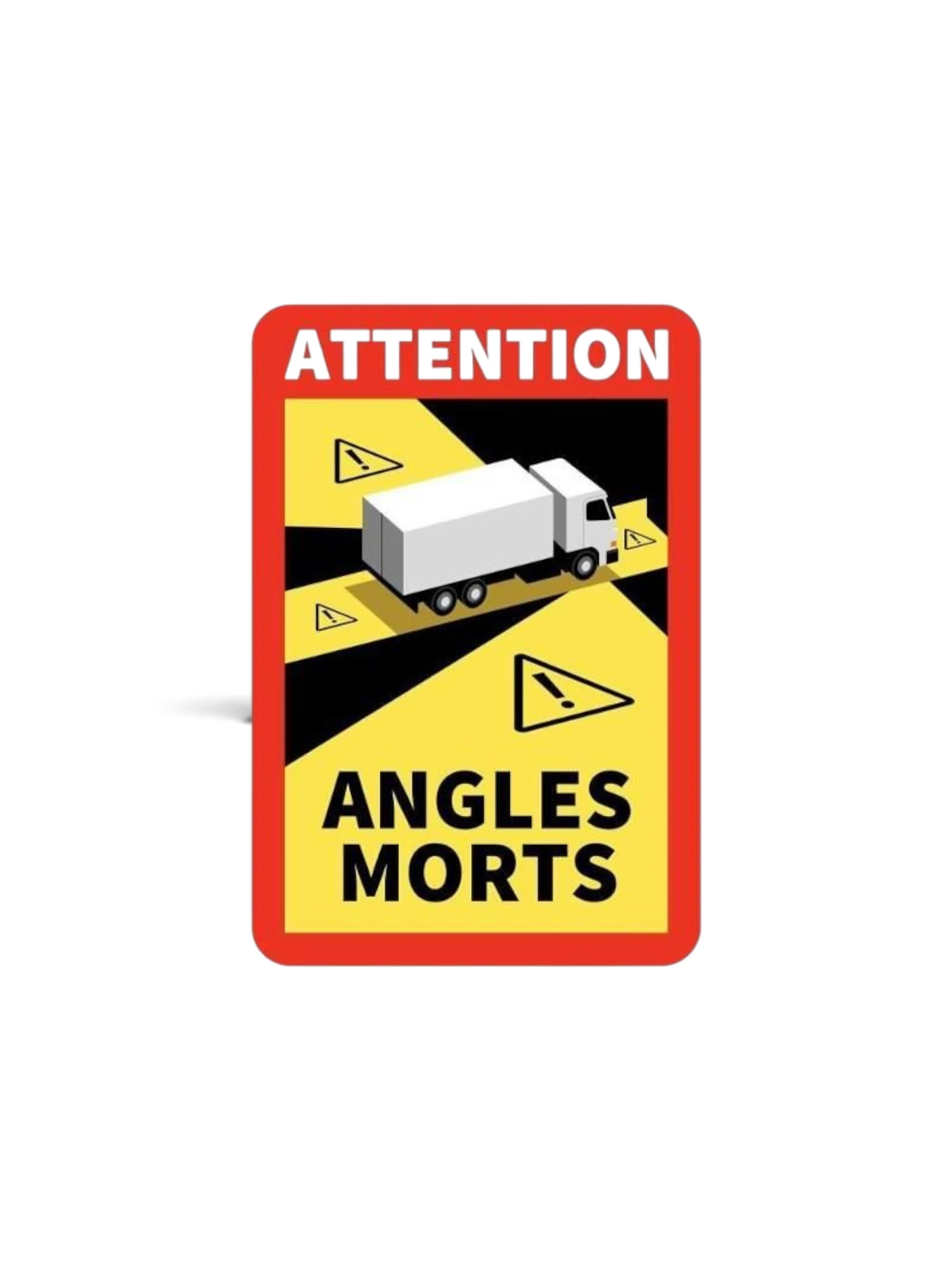 Autocolant camion unghi mort ANGLES MORTS laminat 25x17cm, 86707 Carmotion
