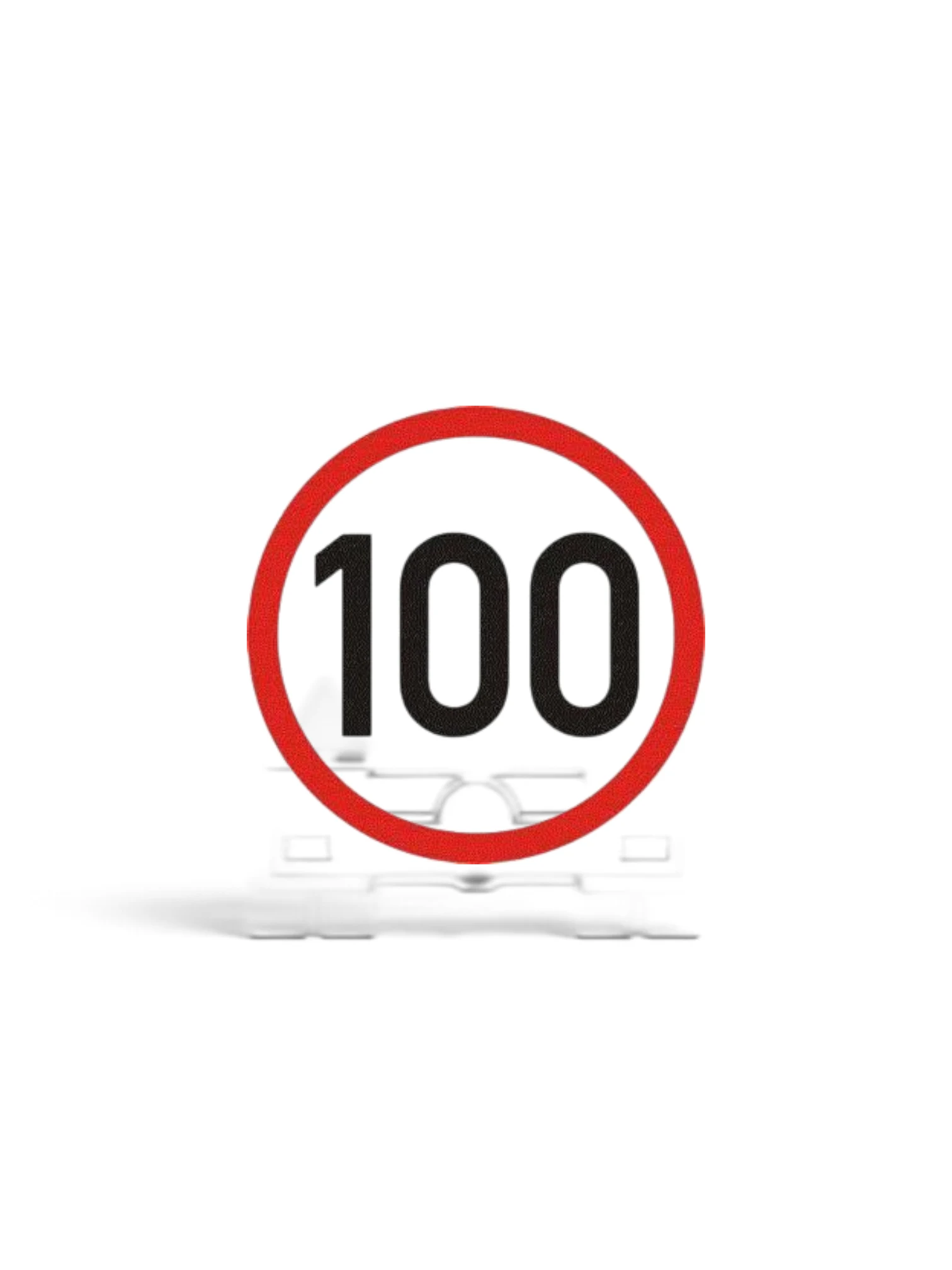 Autocolant reflectorizant fi 12cm limita viteza 100km/h