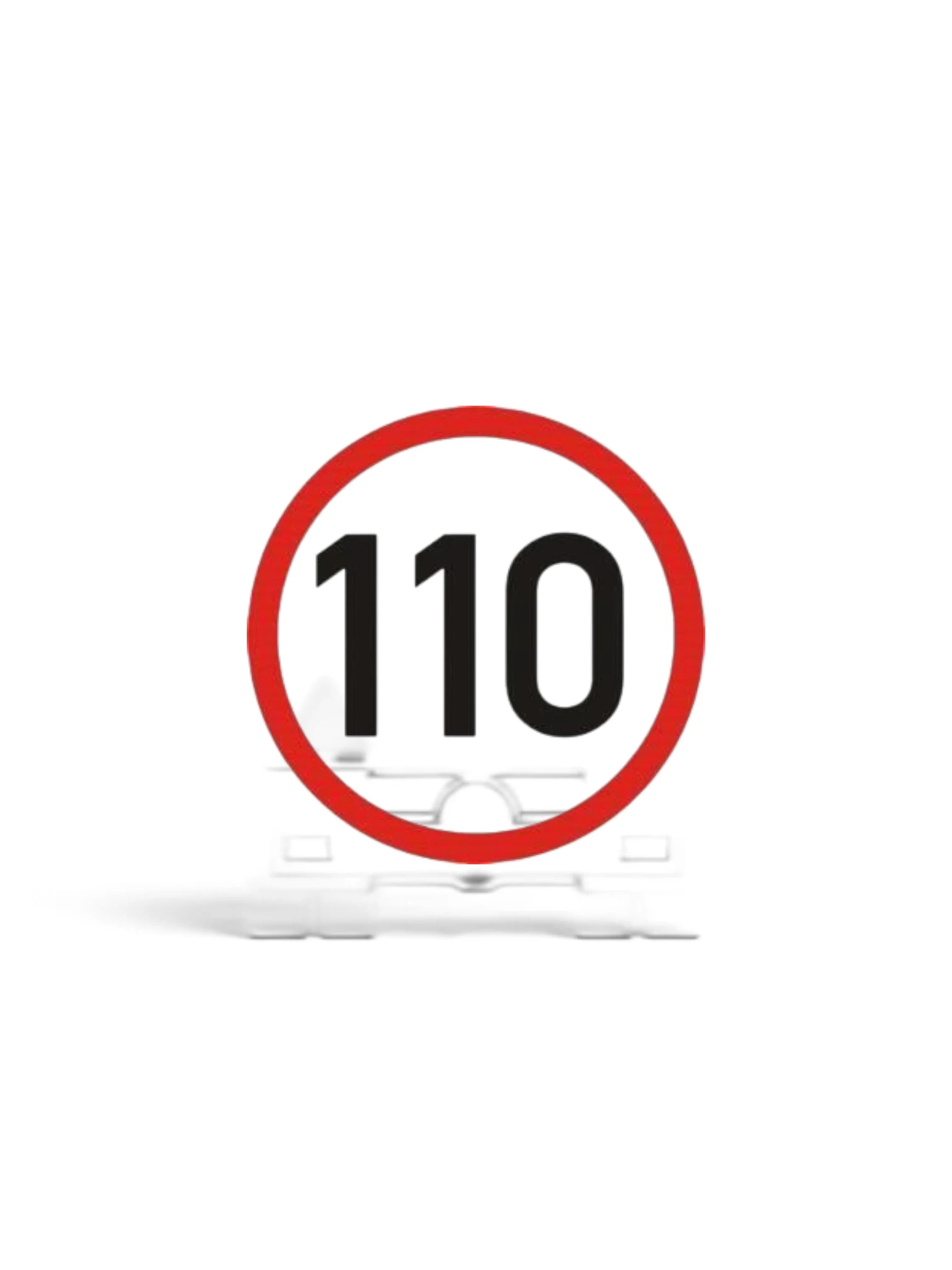 Autocolant reflectorizant fi 12cm limita viteza 110km/h