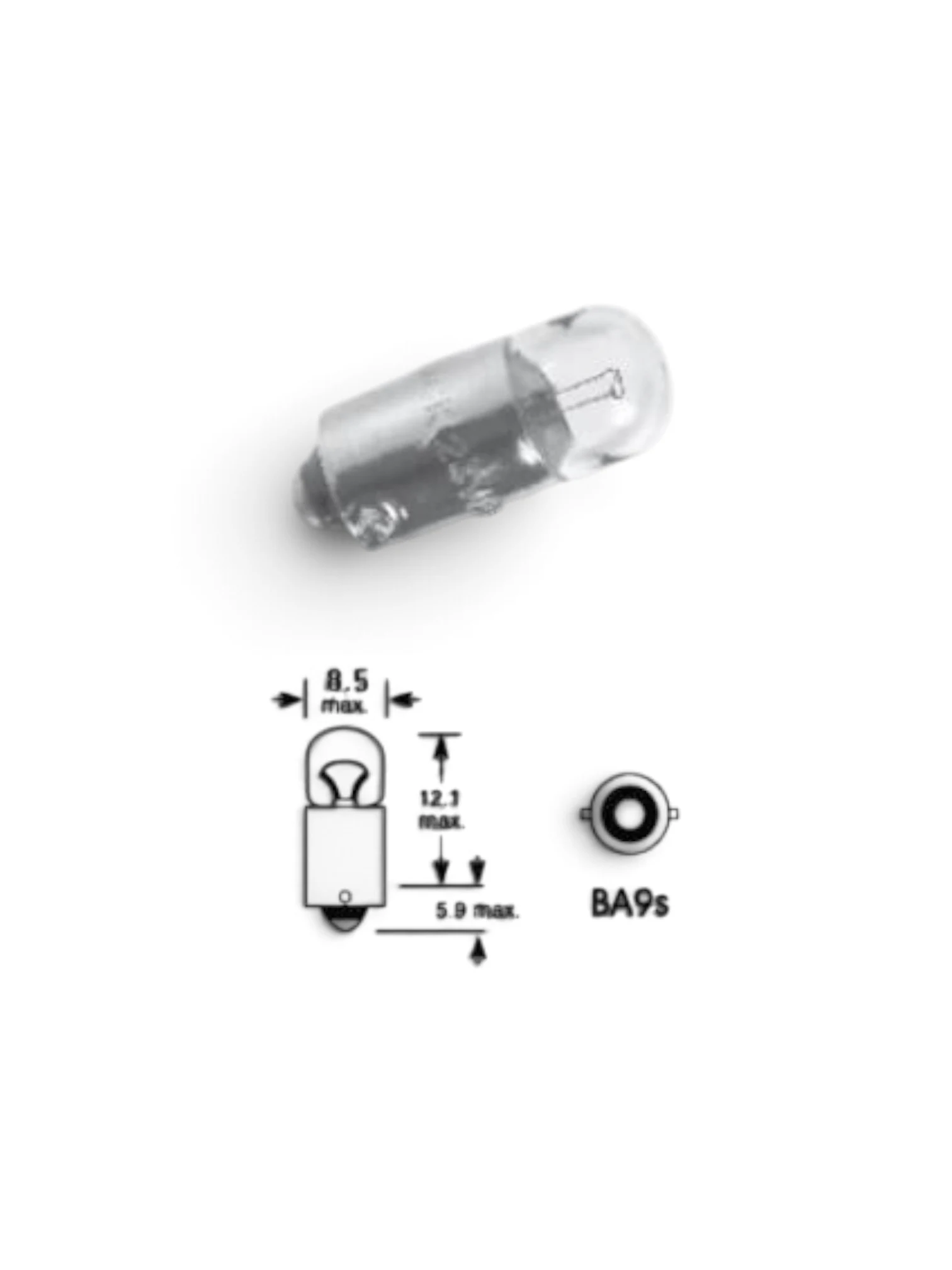 Bec bord 24V/4W T4W - T8.5 BA9S Selum