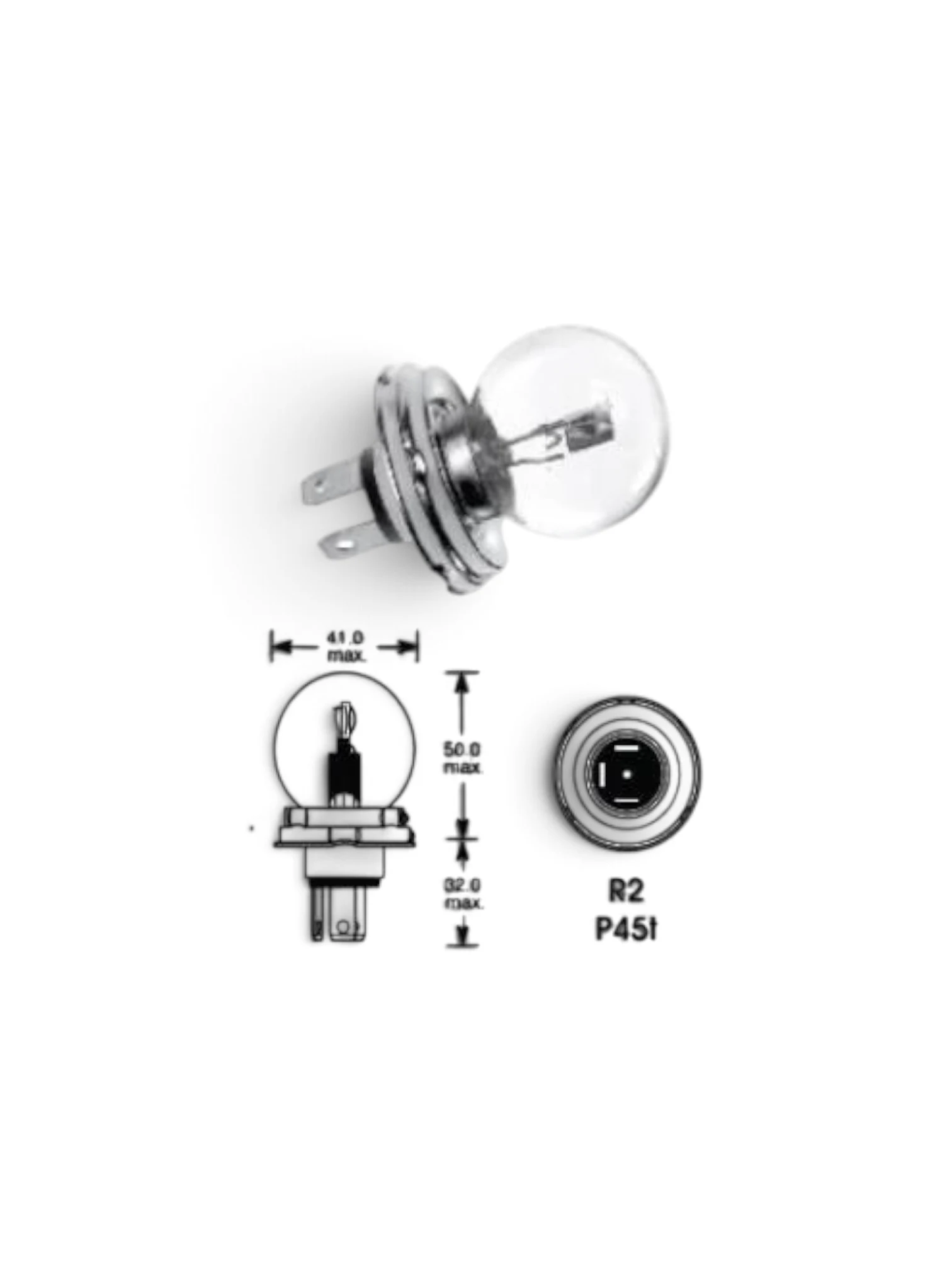 Bec far R2 24V/50/55W Amio 04942