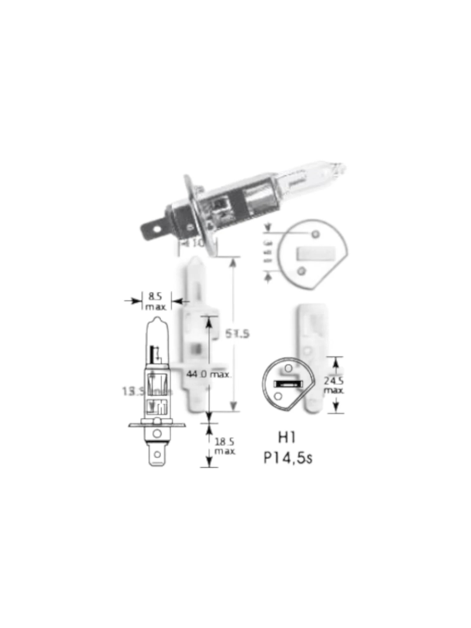 Bec H1 12V/55W 2577 Vecta