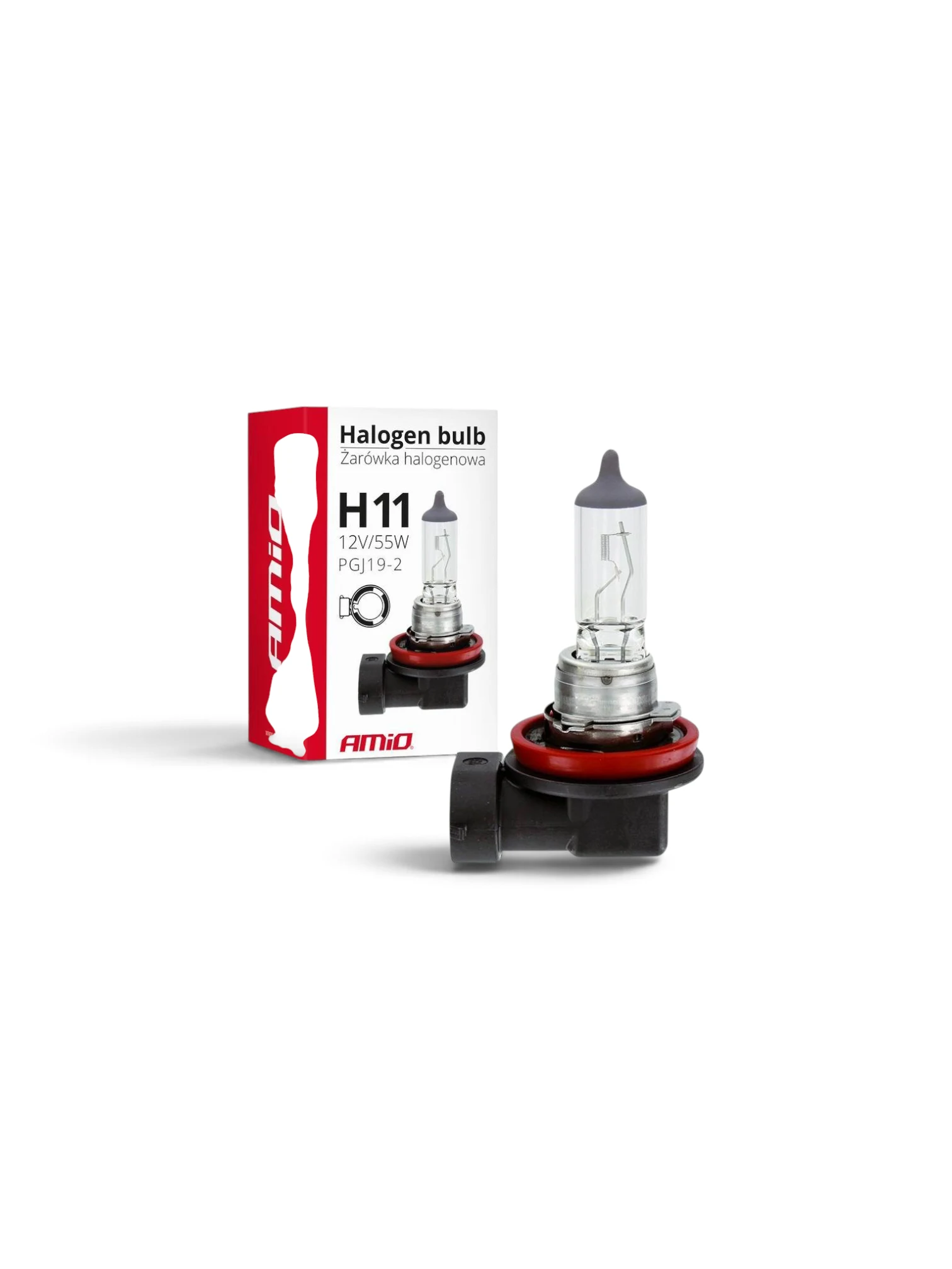 Bec H11 12V/55W PGJ19-2 blister, 01159 Amio
