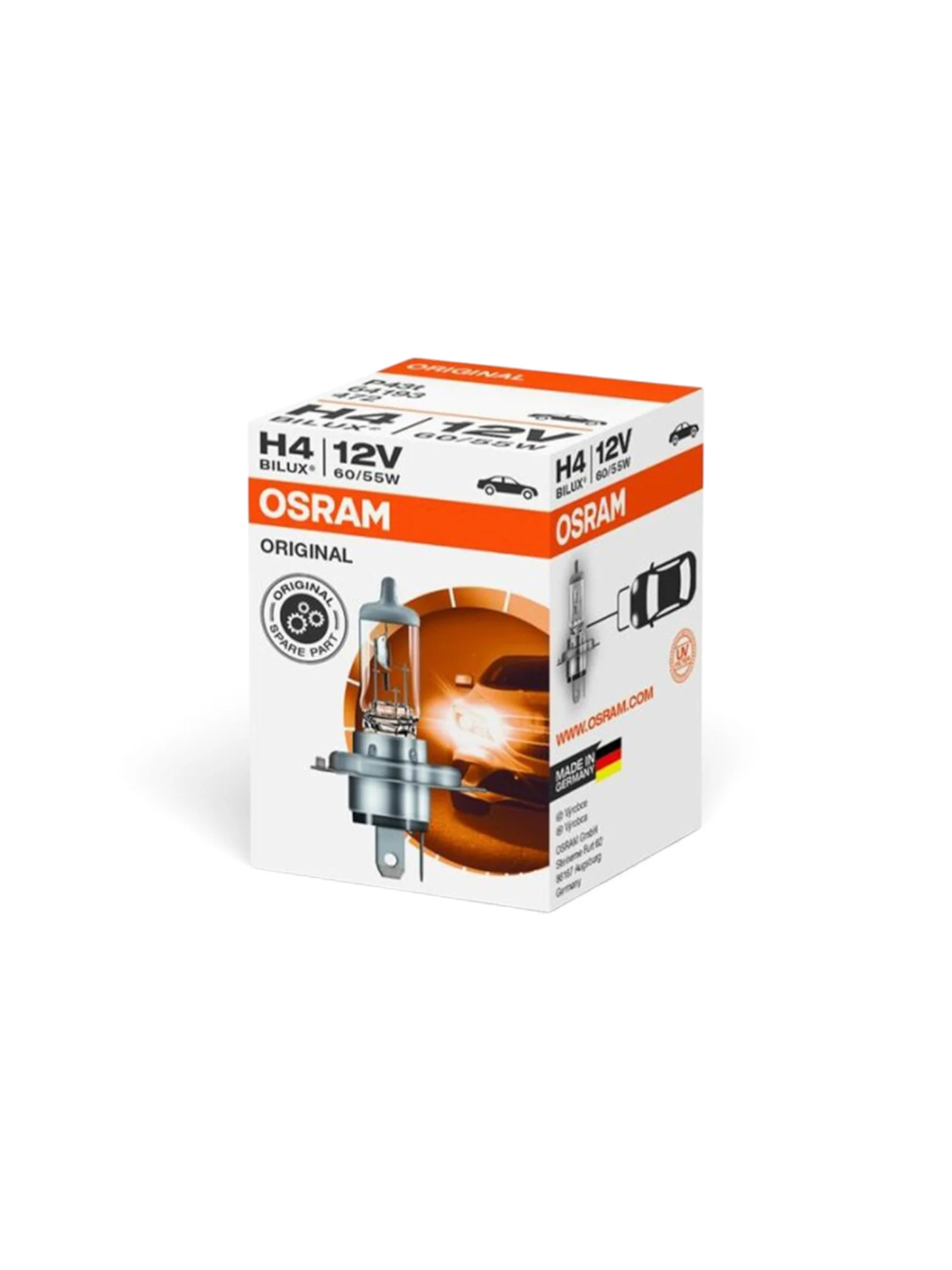 Bec H4, 12V, 60/55W, P43, OSRAM classic O-64193CLC