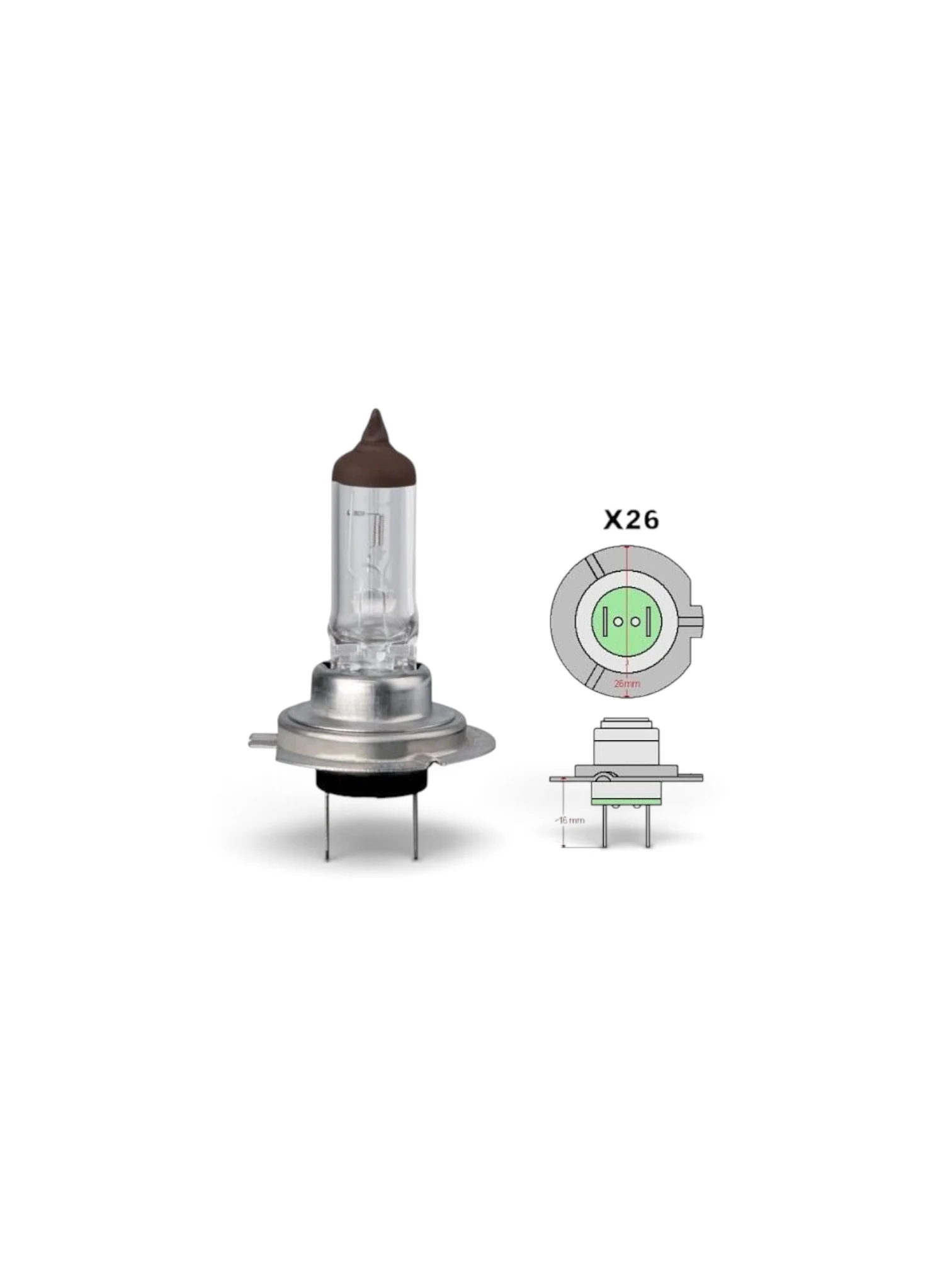Bec H7, 12V 55W PX26D, 2614 Vecta