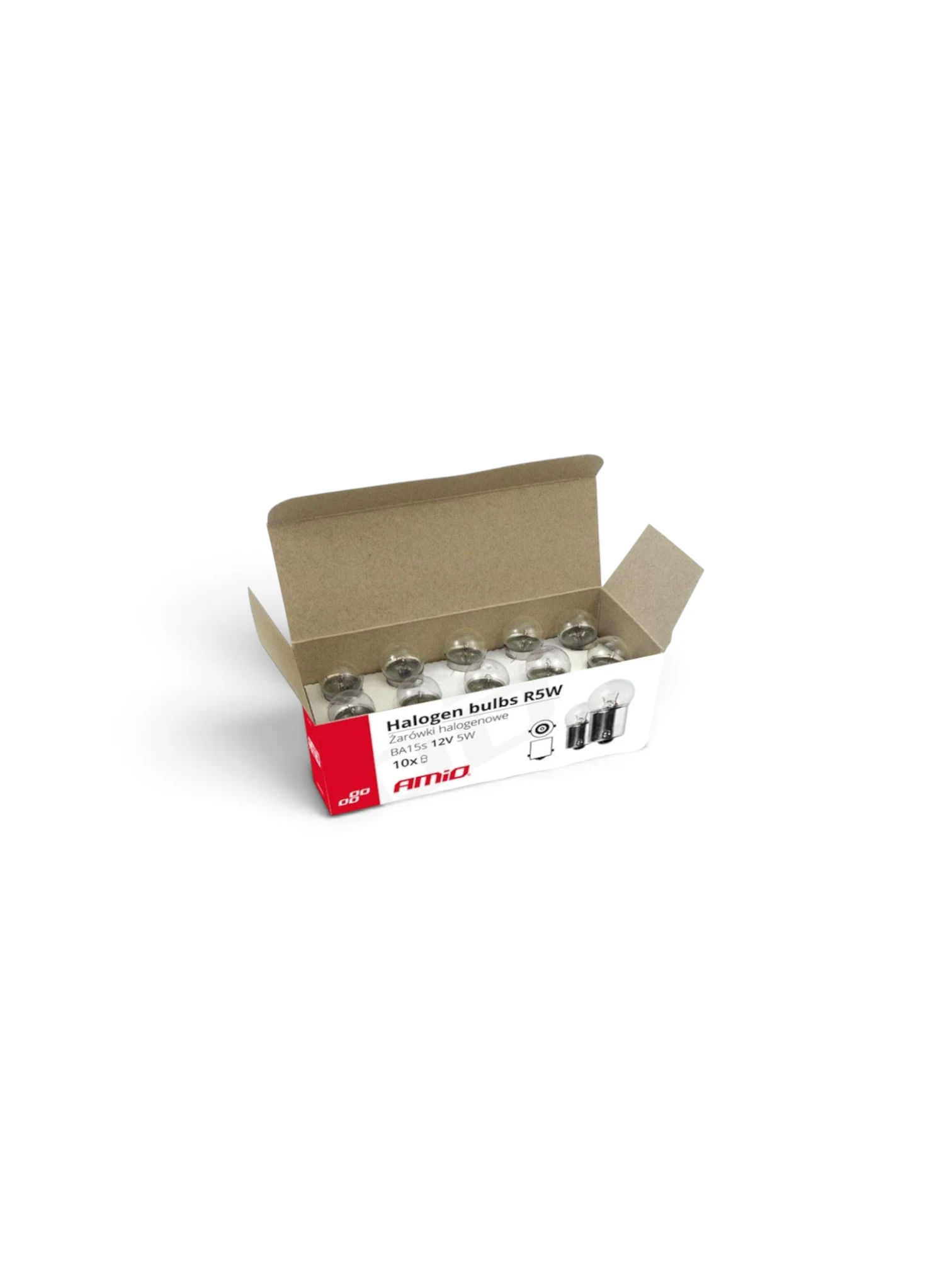 Bec pozitie 12V 5W R5W BA15S, 01485 Amio cutie10 buc