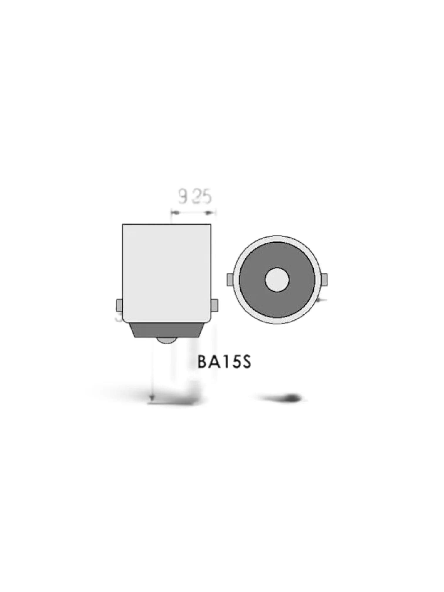 Bec pozitie R10W, 24V/10W, BA15S, cutie 10 bucati, 01004 Amio