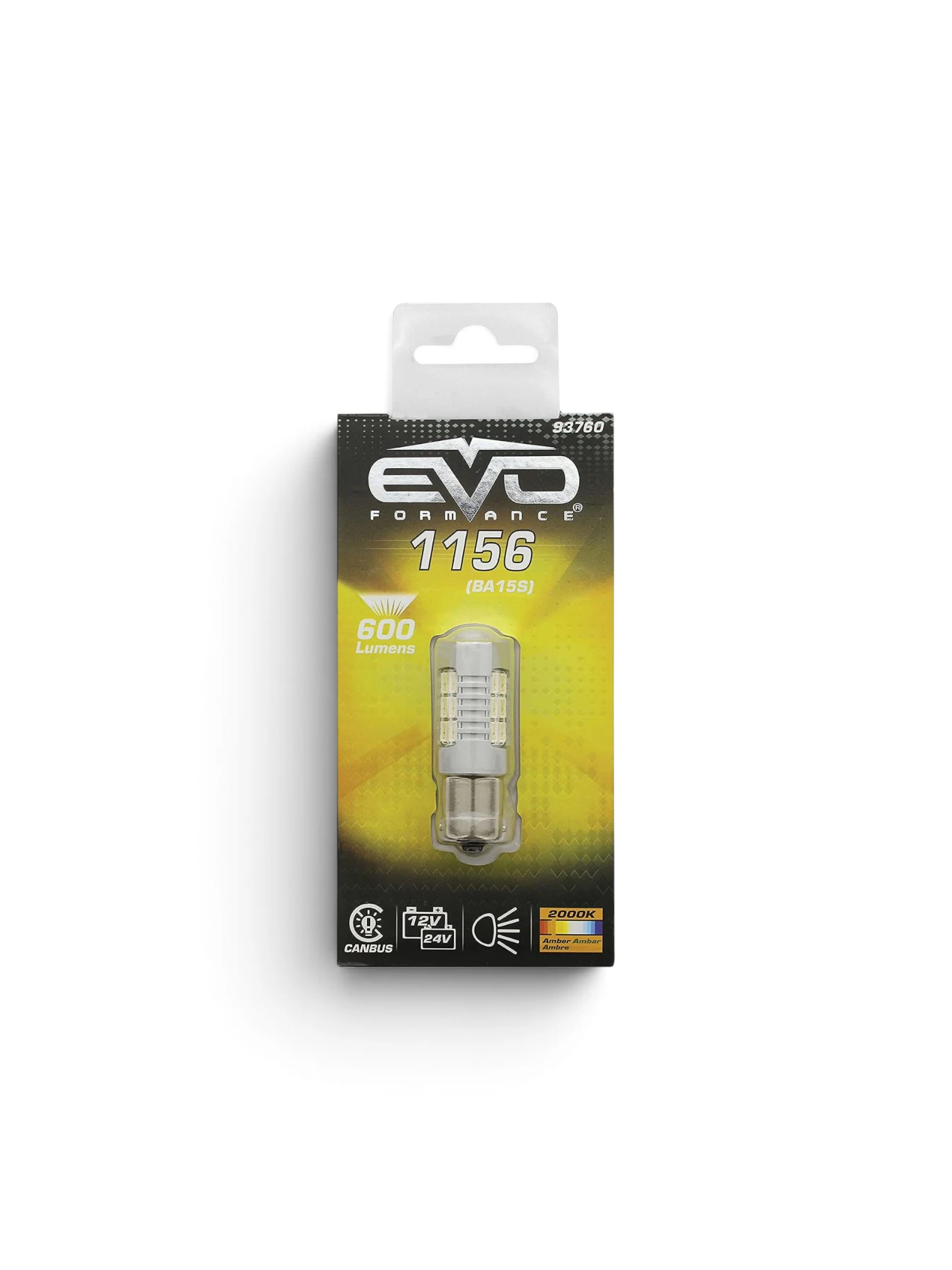 Bec semnalizare LED 12/24V, PY21W BA15s Canbus EV93760 EVO Performance