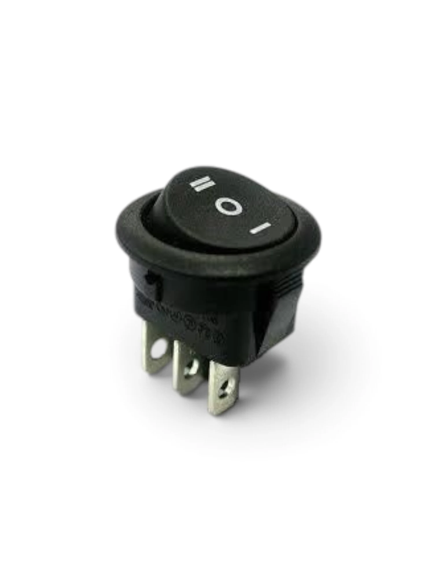 Buton basculant On/Off/On 3 faze, rotund, KCD1