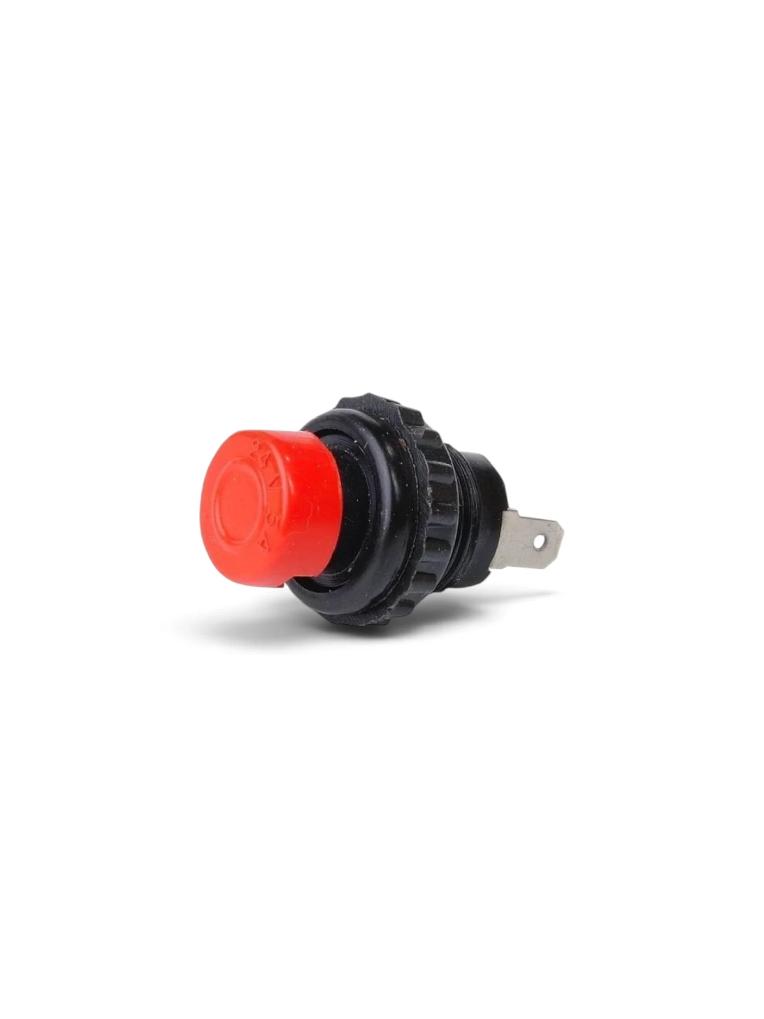 Buton pornire cu revenire, plastic, rosu, 24V Ka-E4015