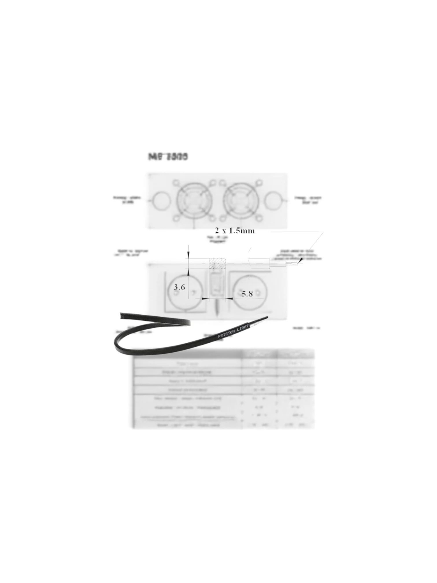 Cablu electric plat, ADR, YLY-Sp, 2x1.50mm2, 2 fire, metru liniar, Fristom