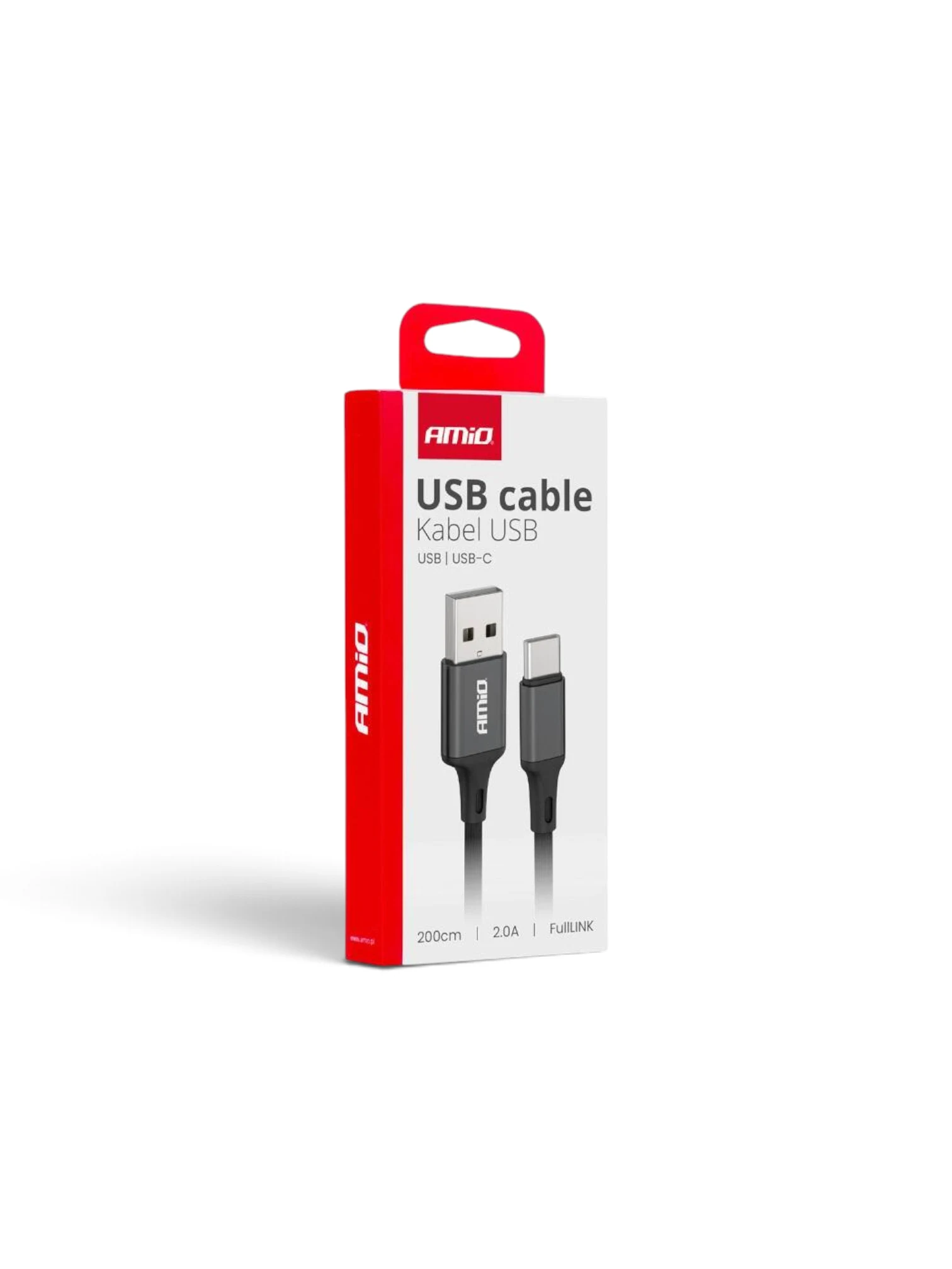 Cablu incarcator USB Tip C, 2m, FullLink 03900 Amio