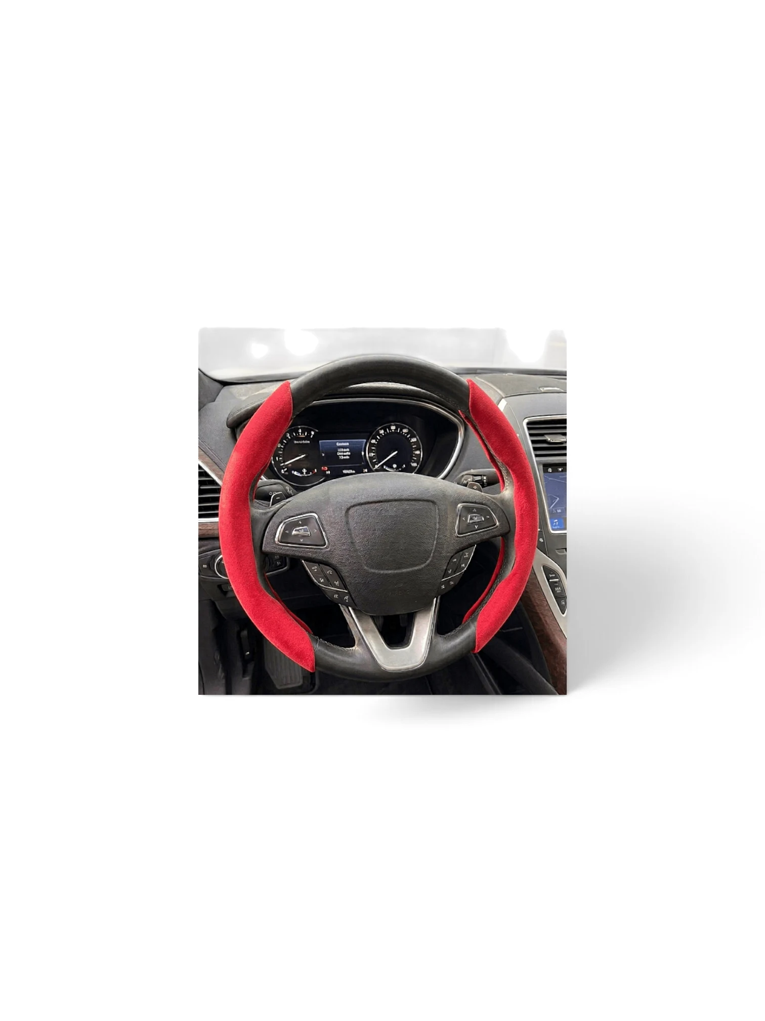 CARMAX HUSA VOLAN AUTO 2BUC ALCANTARA ROSU