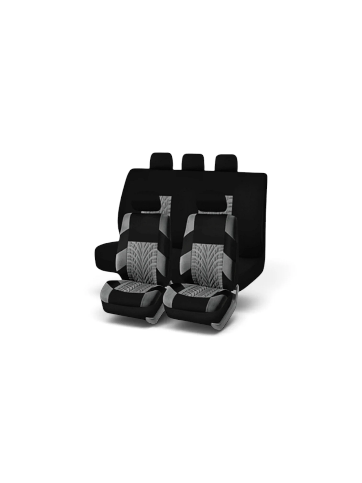 CARMAX SET HUSE SCAUN NEGRU-GRI AMPRENTA ANVELOPE