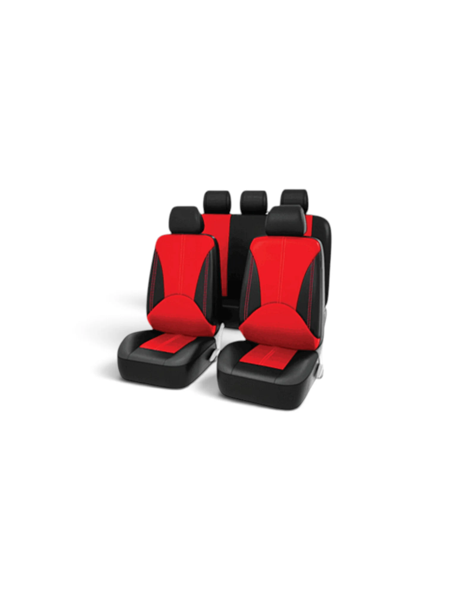 CARMAX SET HUSE SCAUN NEGRU-ROSU AD9591