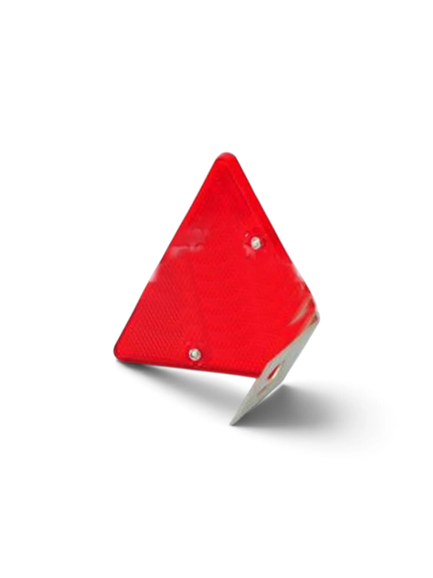 Catadioptru trapez rosu, stradal/auto talpa metal, 12x8cm Aplex APL-0925