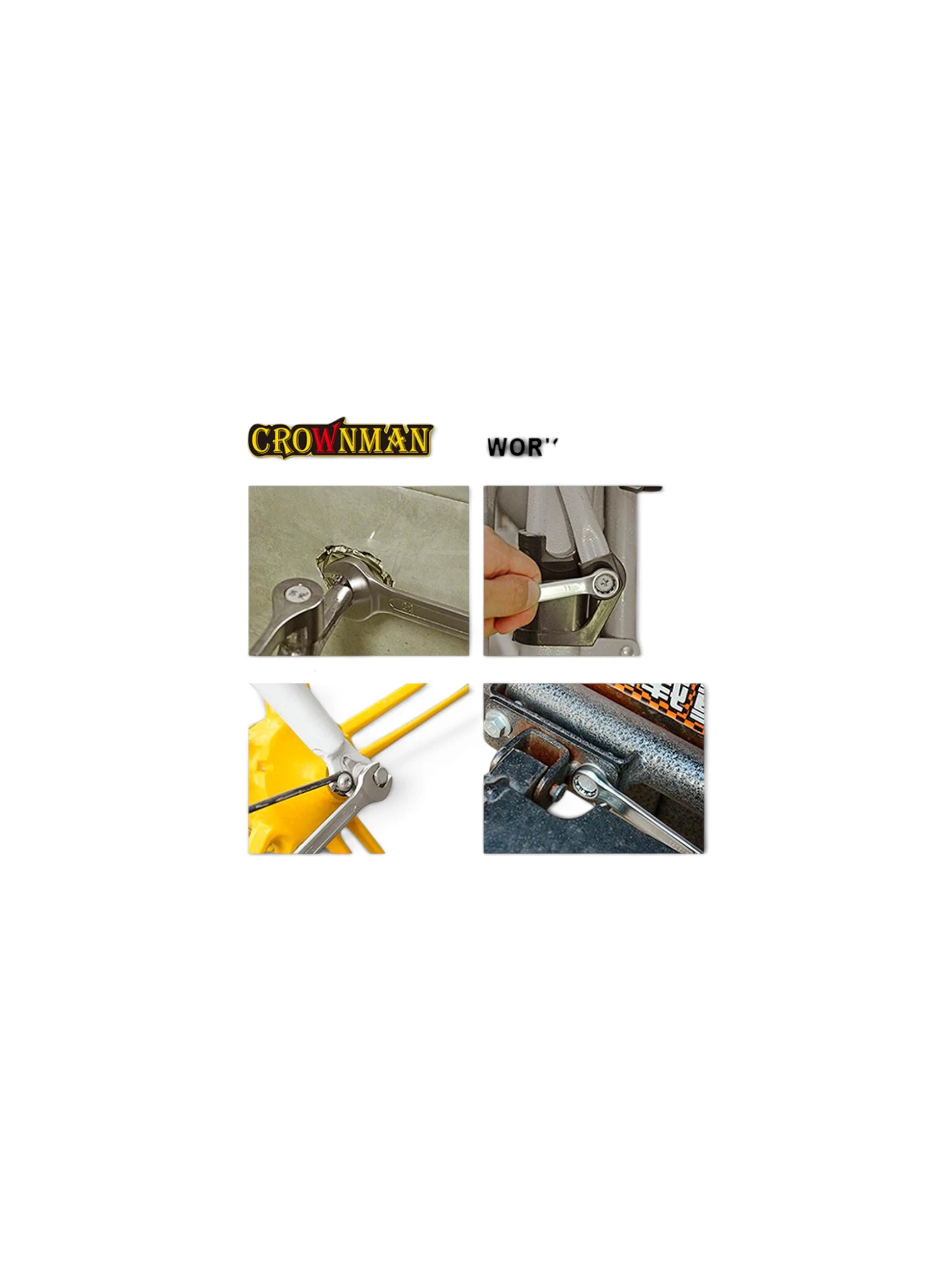 Cheie combinata fixa si inelara, Cr-V, 10mm, Crownman