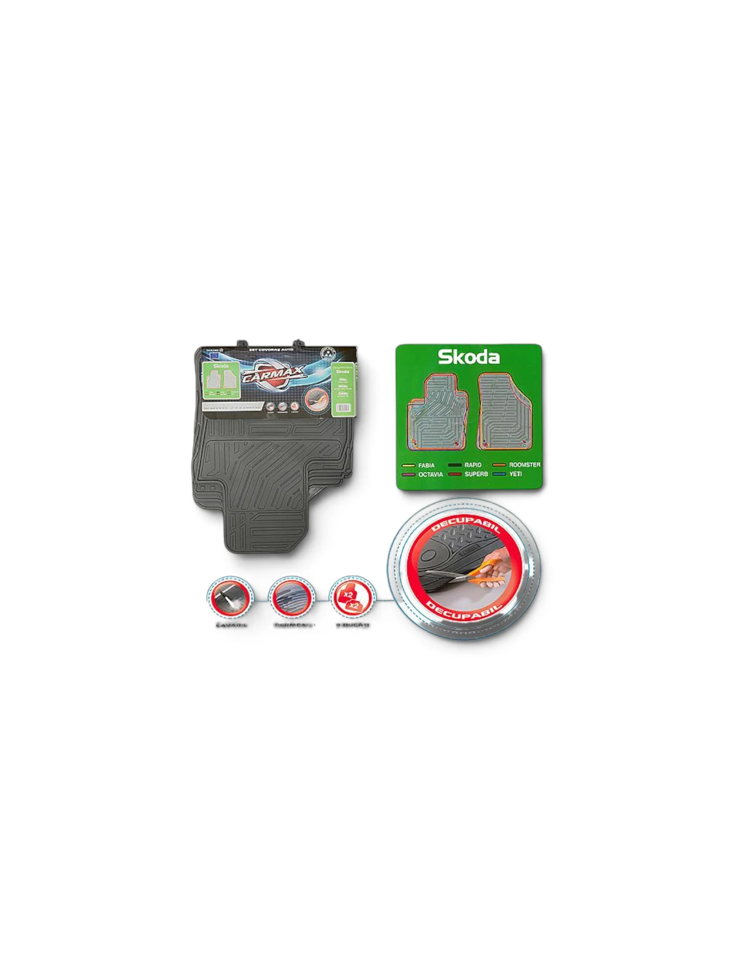 Covoraș auto Skoda 4 buc. - Carmax