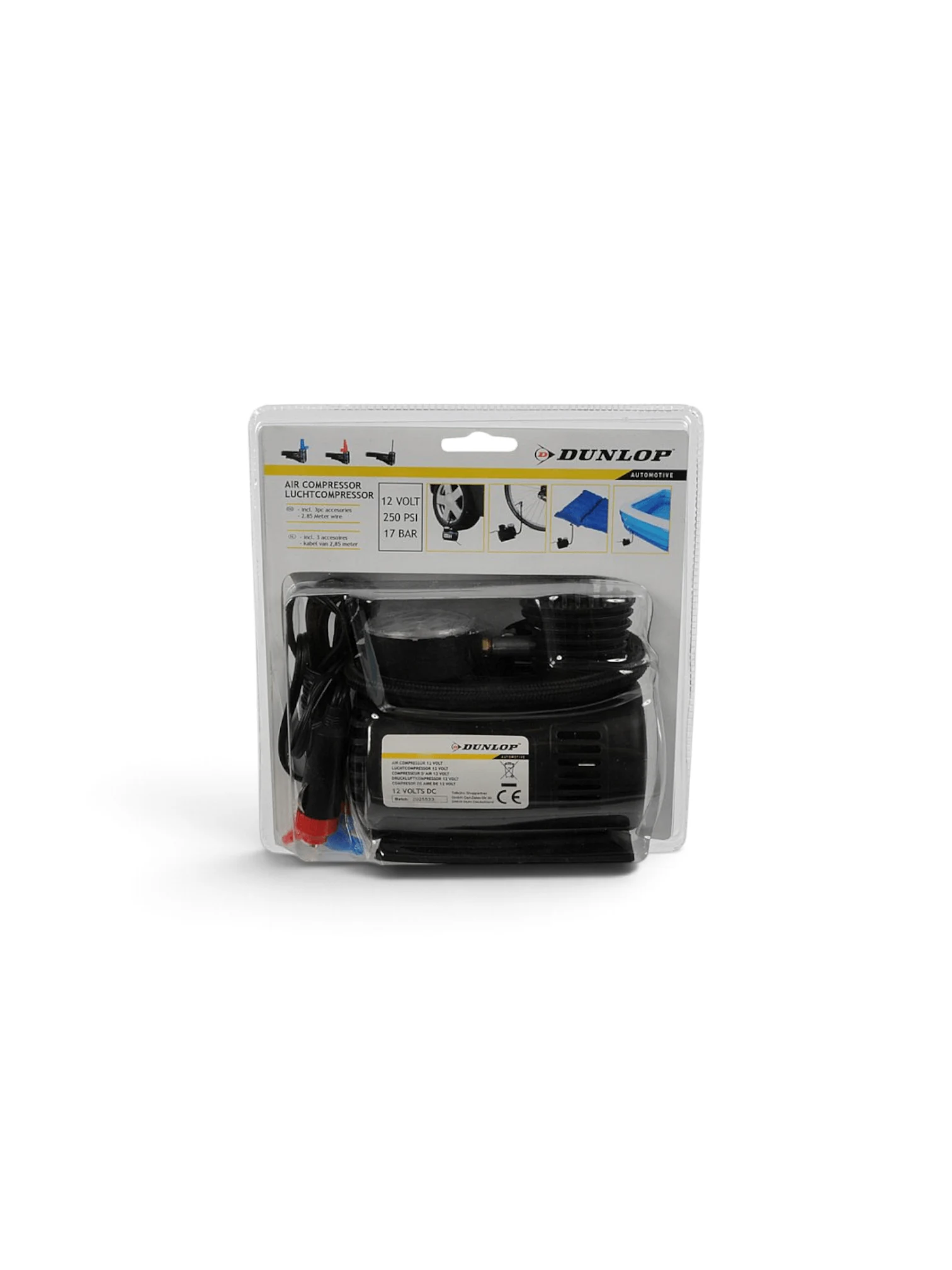 DUNLOP COMPRESOR DE AER 12V 73PSI 5BAR