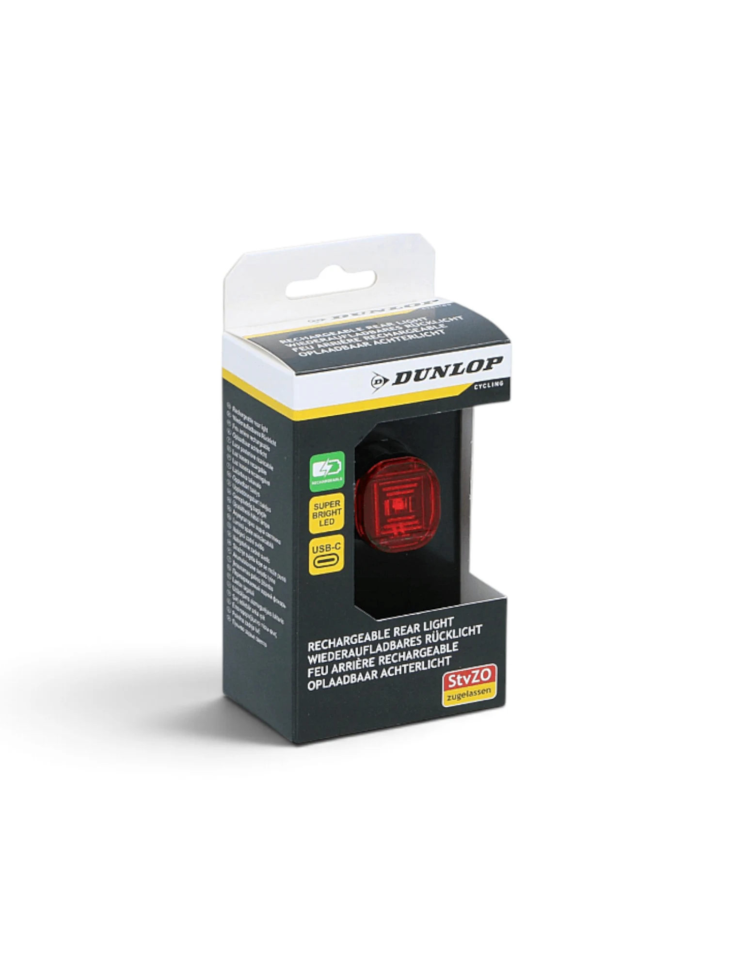 DUNLOP LAMPA SPATE LED-ROSU CU ACUMULATOR