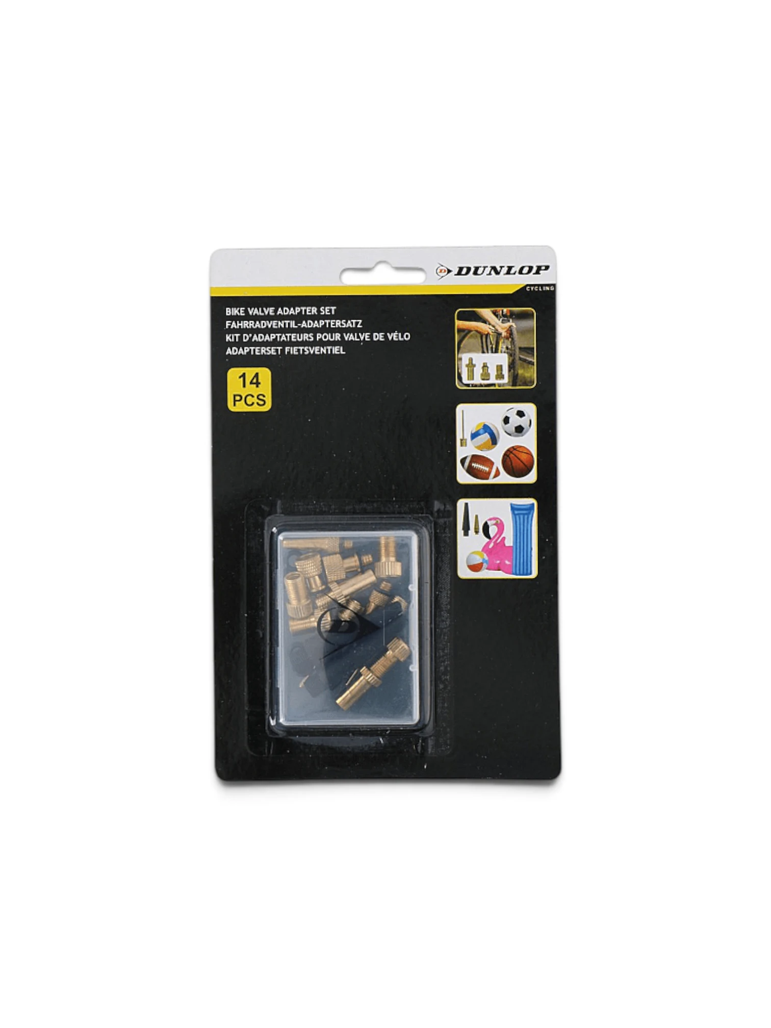 DUNLOP SET ACCESORII VALVA BICICLETA 14BUC