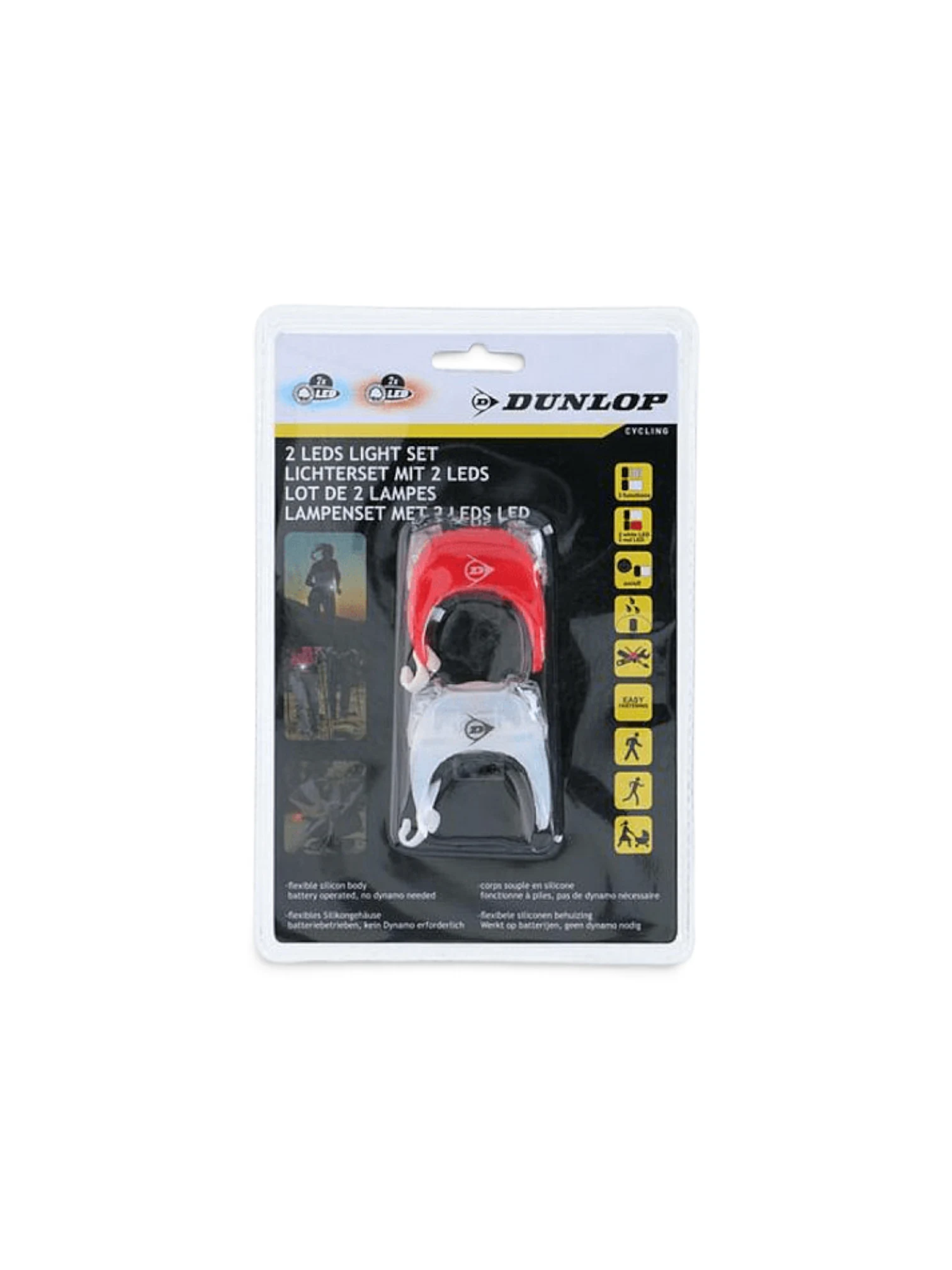 DUNLOP SET LED SILICON PT. BICICLETA 2BUC 2LED