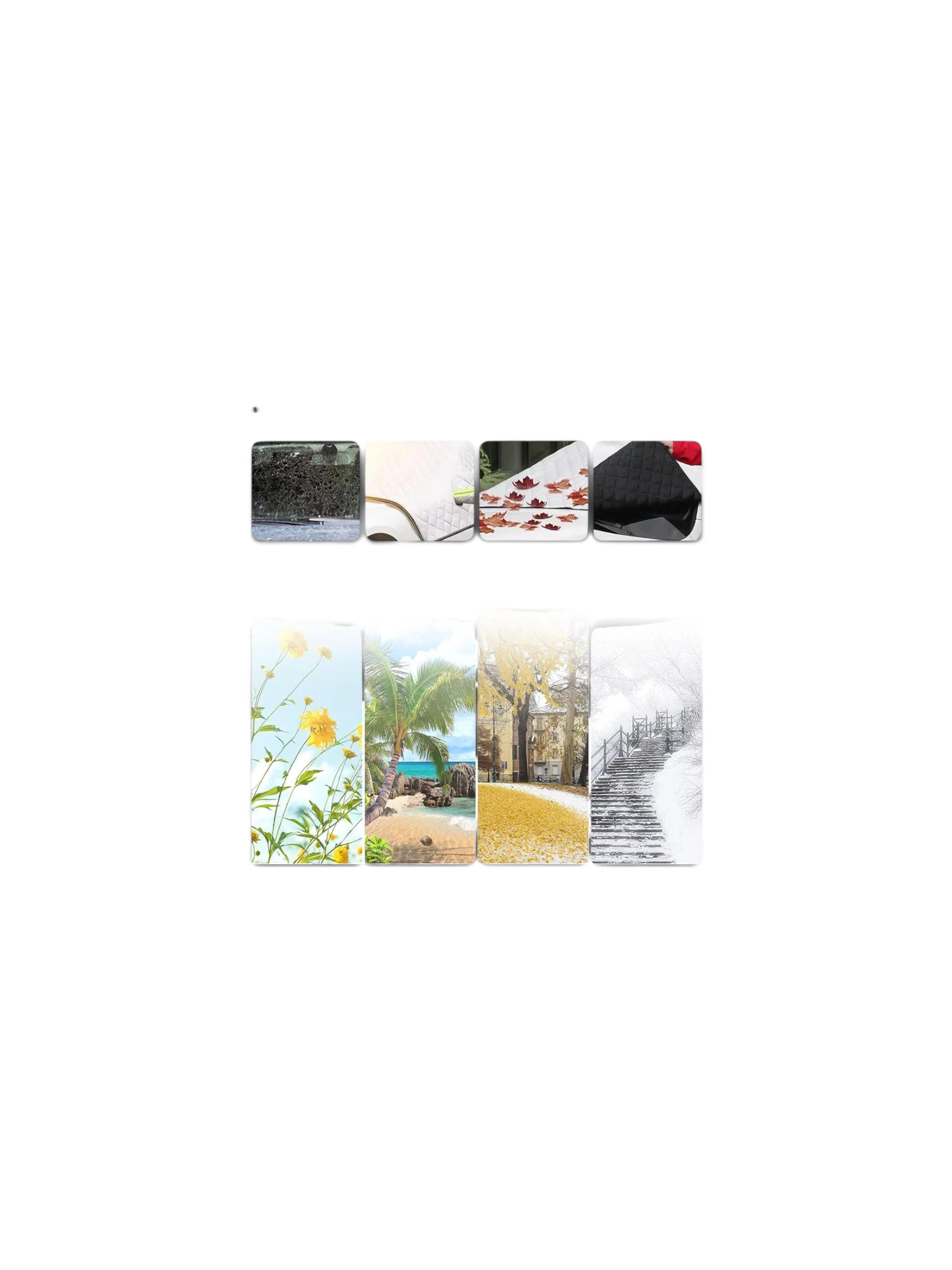 Husa parbriz exterior iarna / vara, 147x120cm, parasol pentru van / microbuz, cu 5 magneti, 5288 Amax