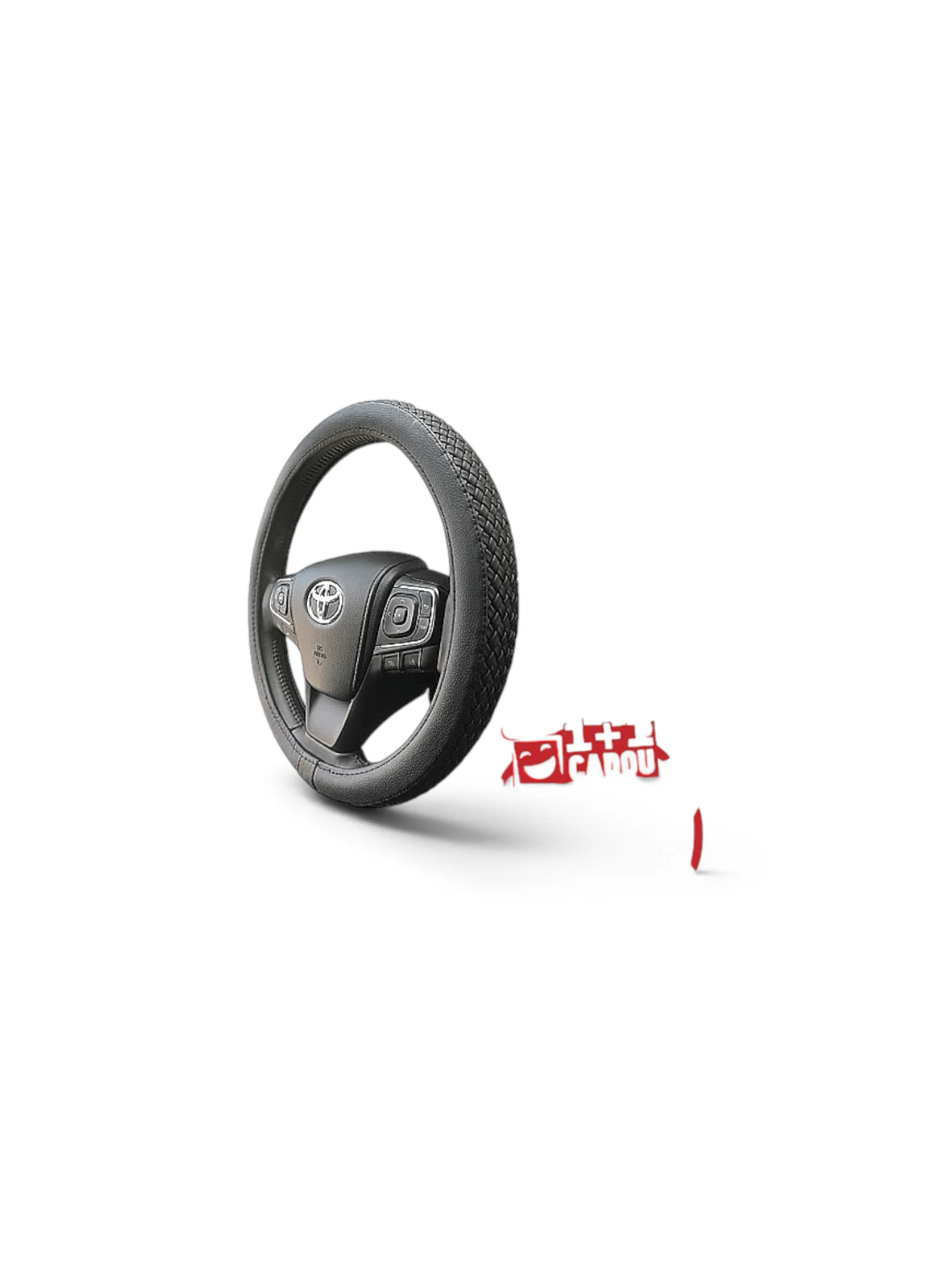Husă volan auto - Negru - CARMAX