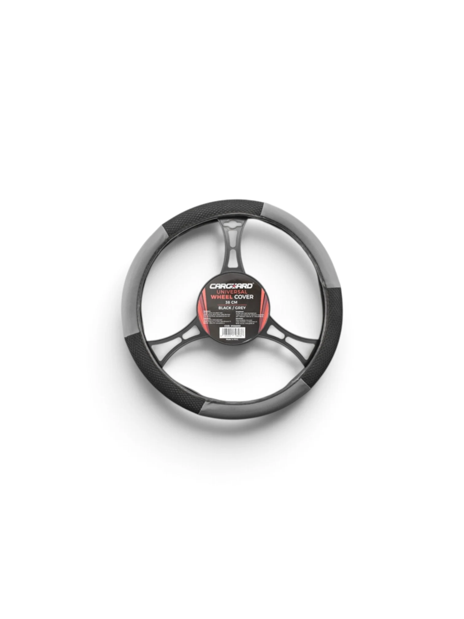Husa Volan Auto Negru-gri Diam 38CM Carguard