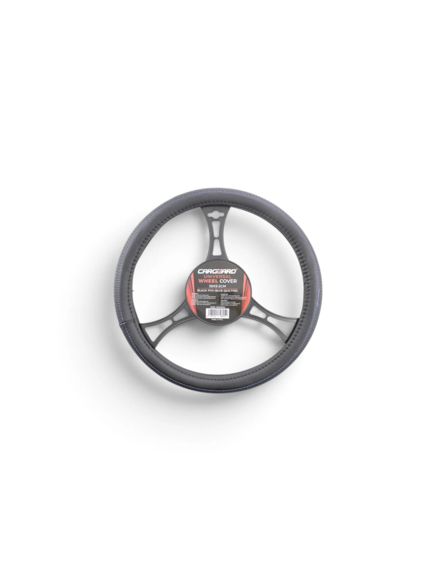 Husă volan Carguard Ø38 cm negru-albastru