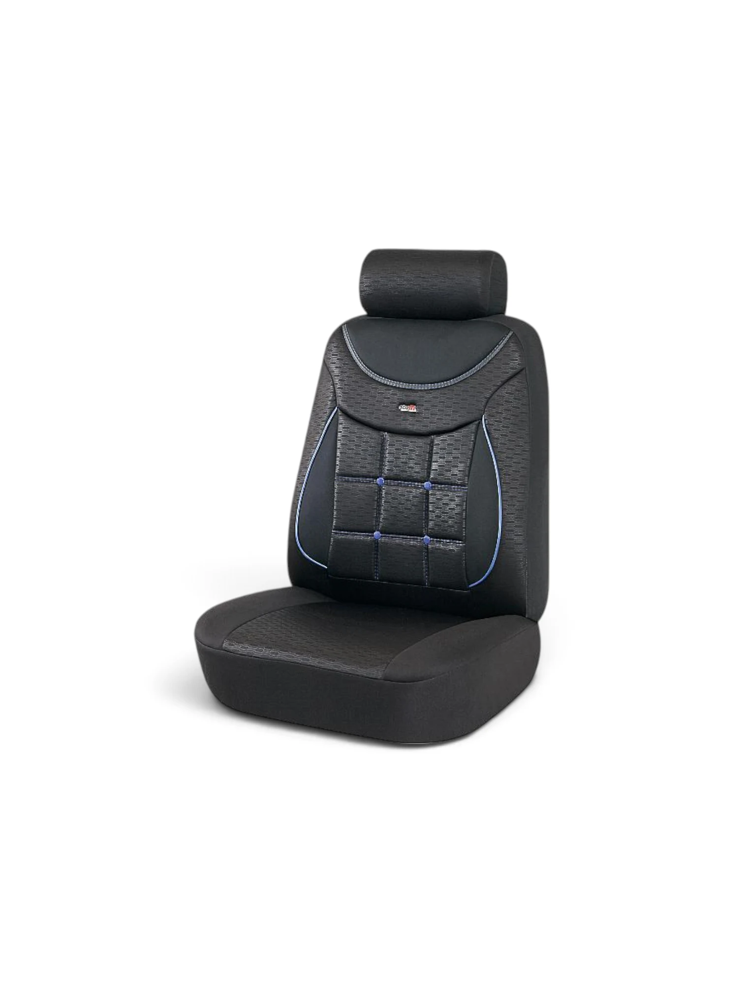 Huse scaun universale Otom Silver 613 - Negru / Albastru