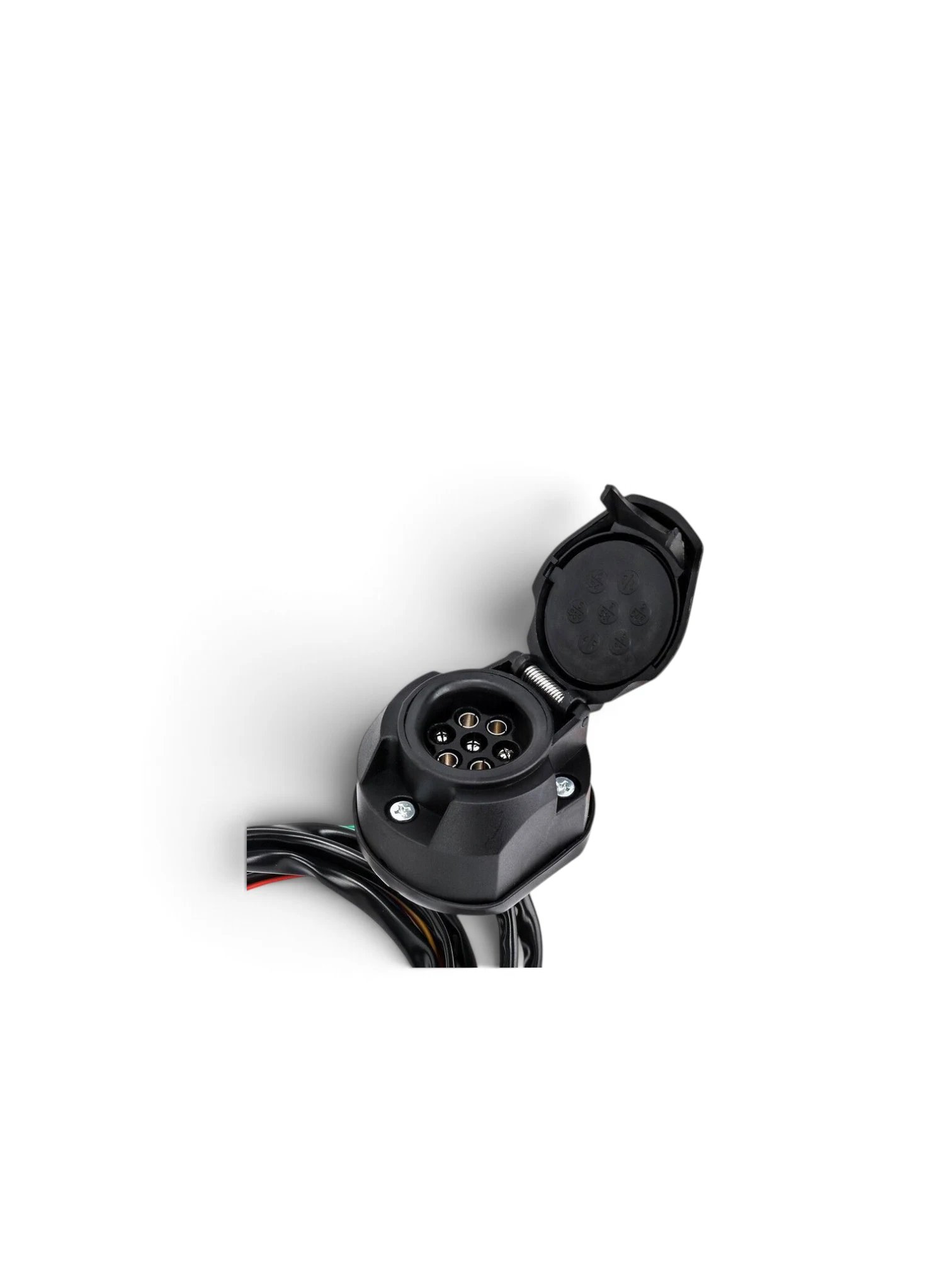 Kit priza carlig remorcare, priza 7 pini 12V cu 2 cabluri 2m cu 4 si 5 fire, kit instalatie electrica carlig remorca INSHAKA