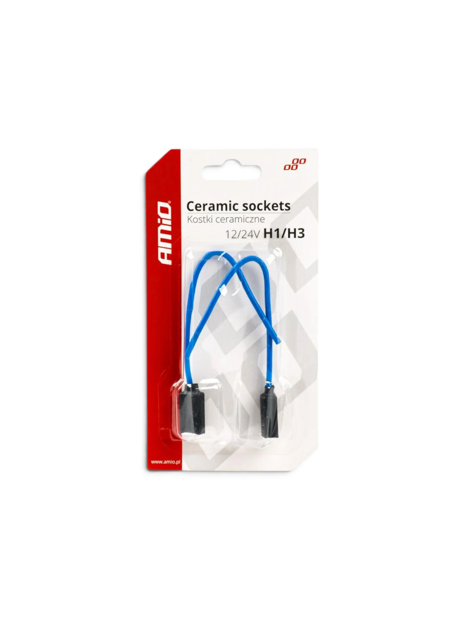 Mufa bec far H1/H3, set 2 bucati, ceramice, Amio 03050
