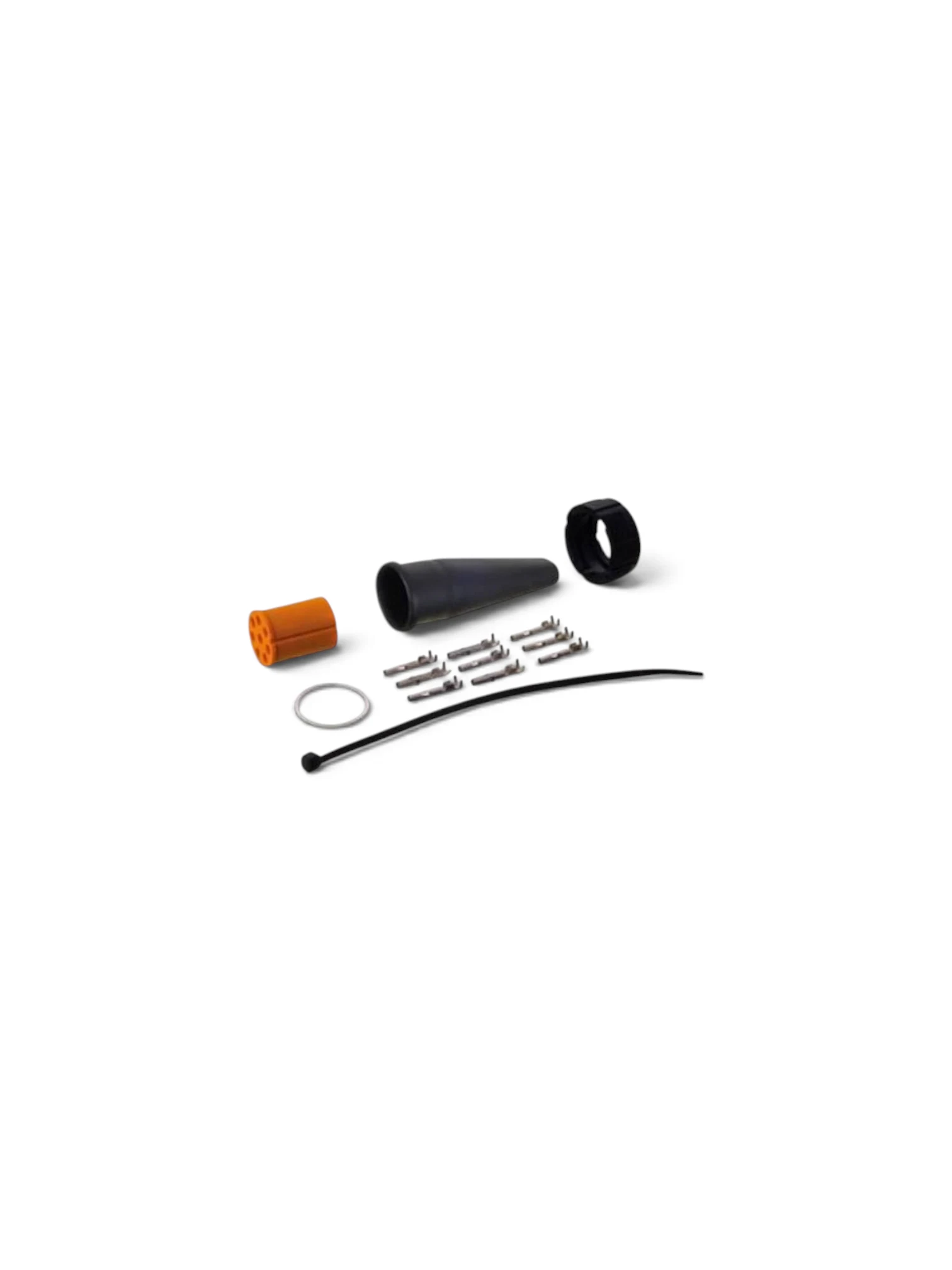 Mufa conector cu 8 pini, pentru lampi, galbena, Bayoneta TLA 02133 Horpol