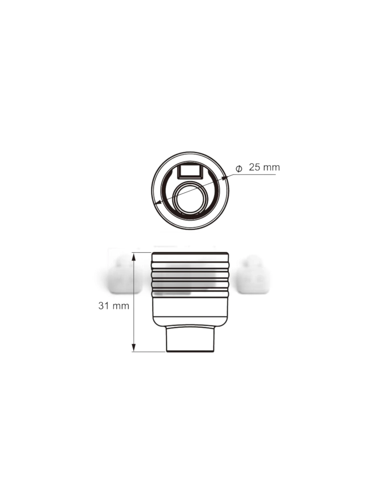 Mufa conector lampa fisa AMP 7 pini Ka E1333