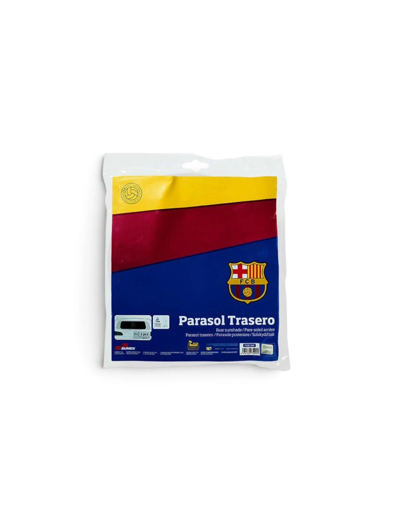 Parasolar spate, 50x100cm, cu ventuze, FC Barcelona, FCB1009 Sumex
