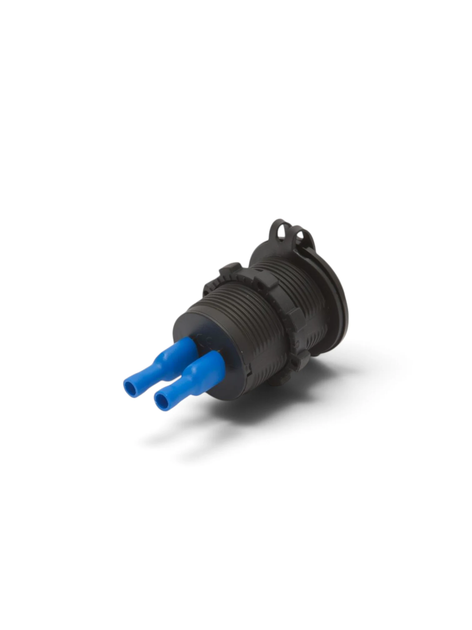 Priza cu 2 USB, 12/24V, rotunda, lumina albastra, 42558 CarCo