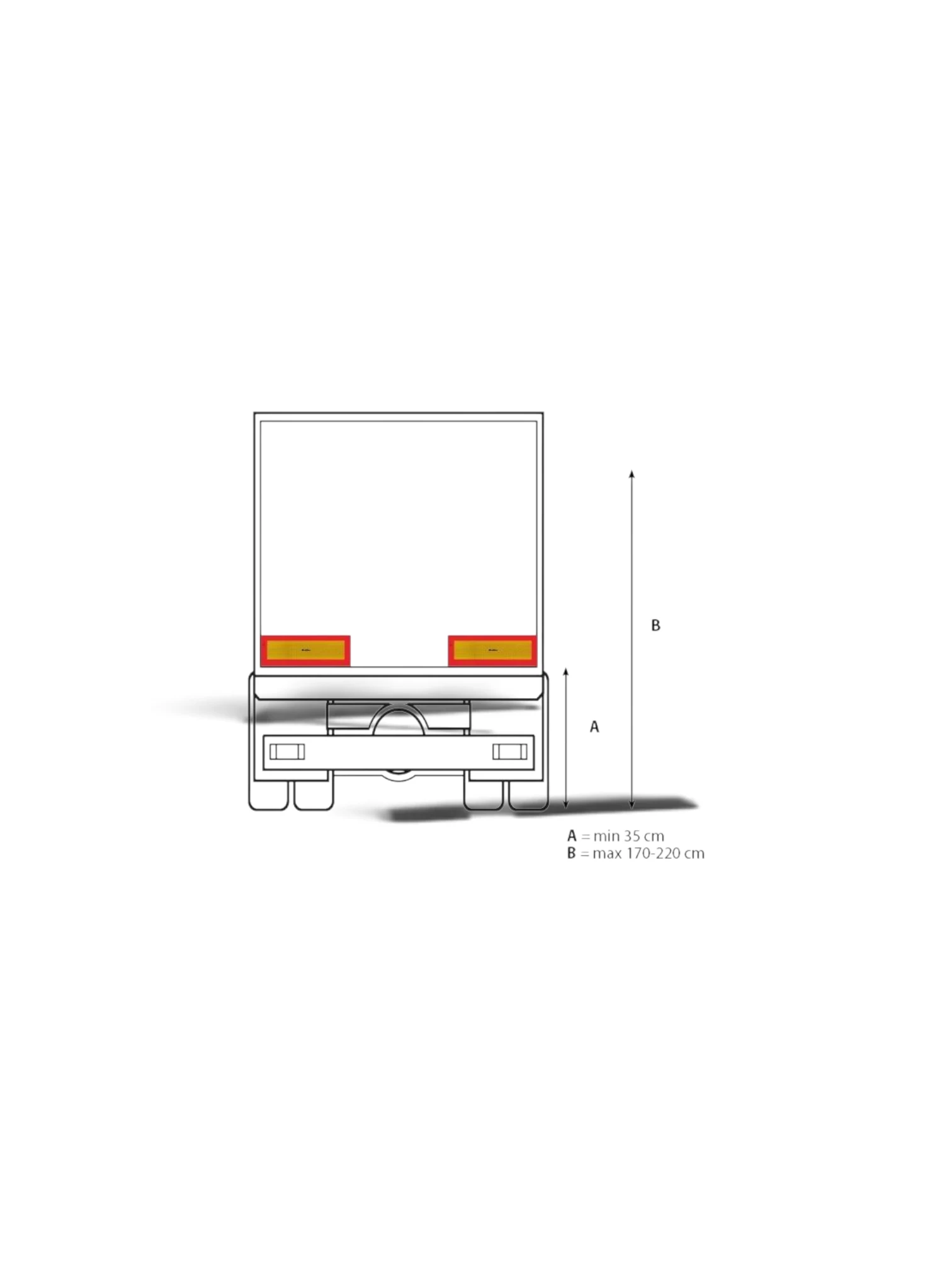 Set 2 autocolante reflectorizante vehicul lung, in chenar, 565x200mm 4004MSA Reflex