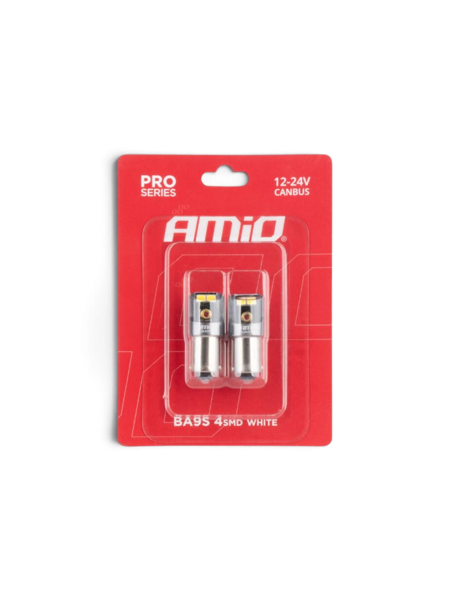 Set 2 becuri bord, T4W-BA9S, cu 4 Leduri SMD 2016, 12-24V, alb, Canbus, Pro Series, 03579 Amio