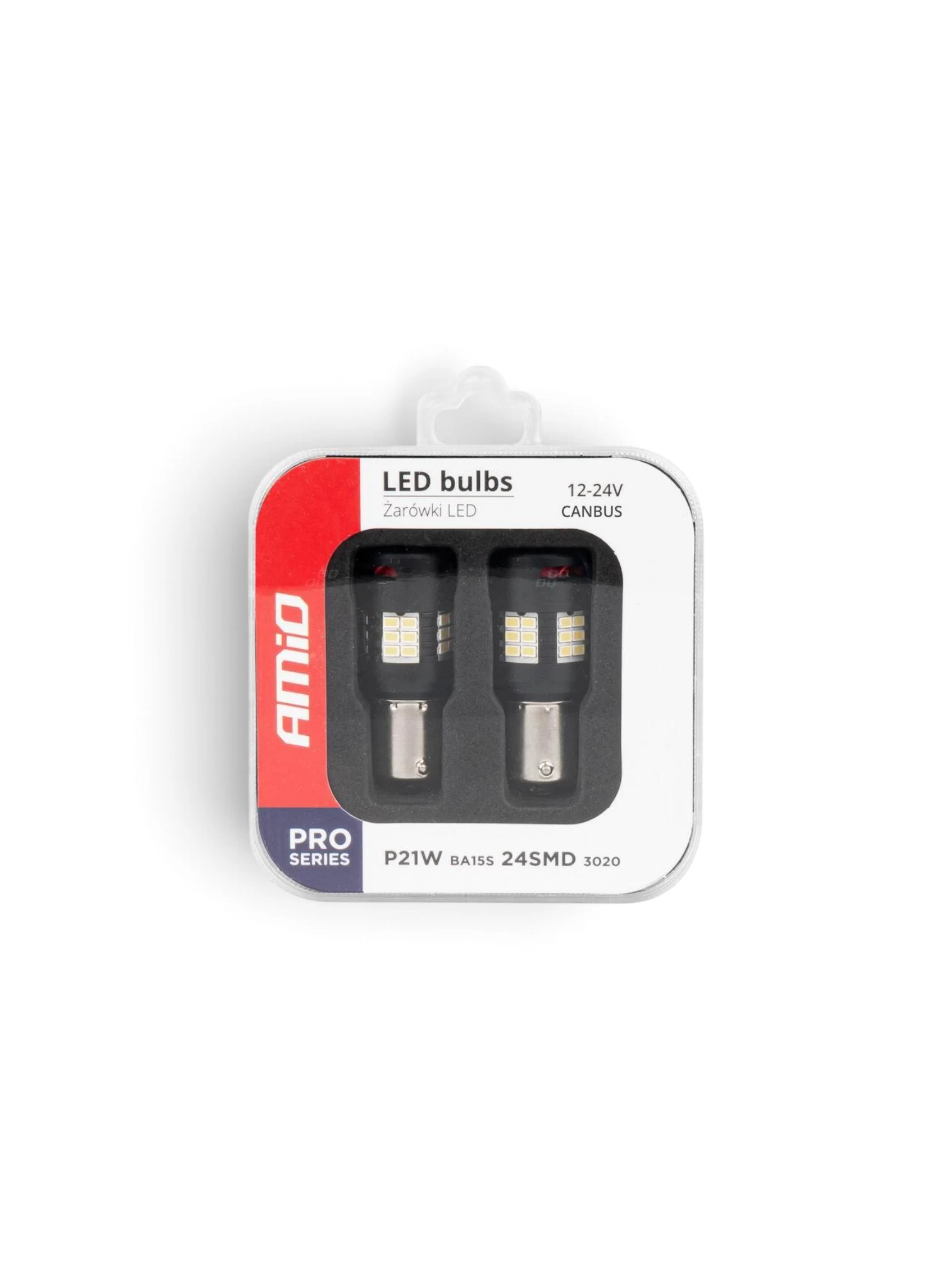 Set 2 becuri semnalizare, 24 LED-uri SMD3020, 12-24V, 1156 BA15S P21W, R10W, R5W, cu ventilator, Canbus, alb, Pro Series 0372