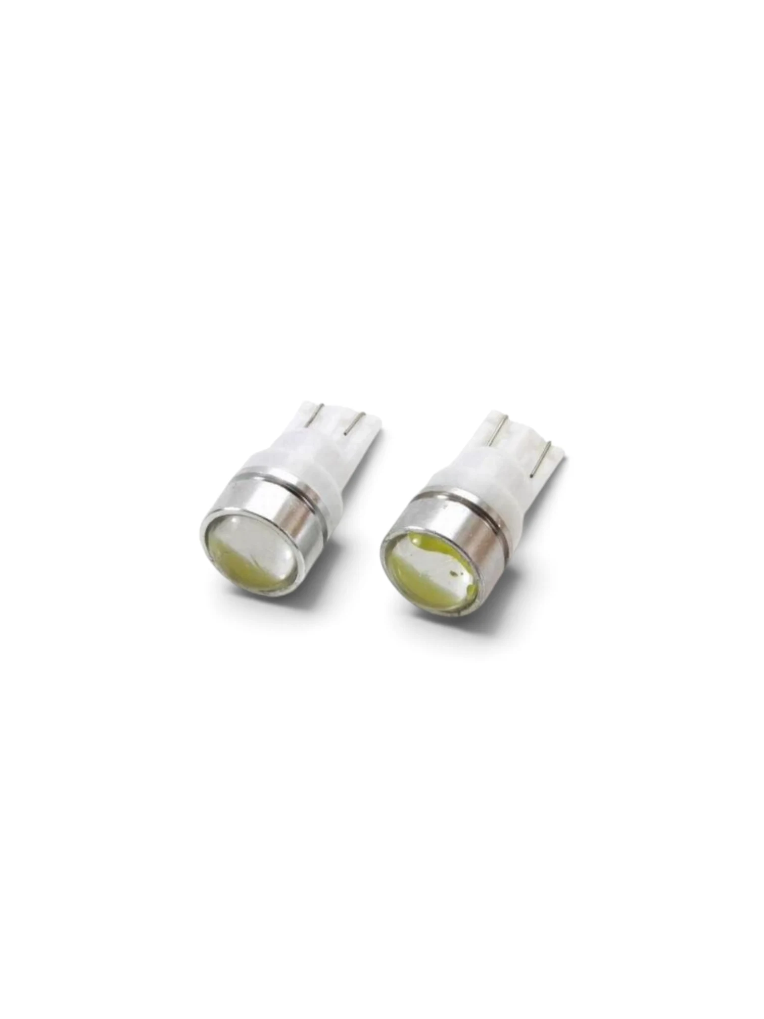 Set 2 becuri T10, 3 LED-uri COB HP, 12V, W5W, 1,5W, lupa si metal 01624 Amio