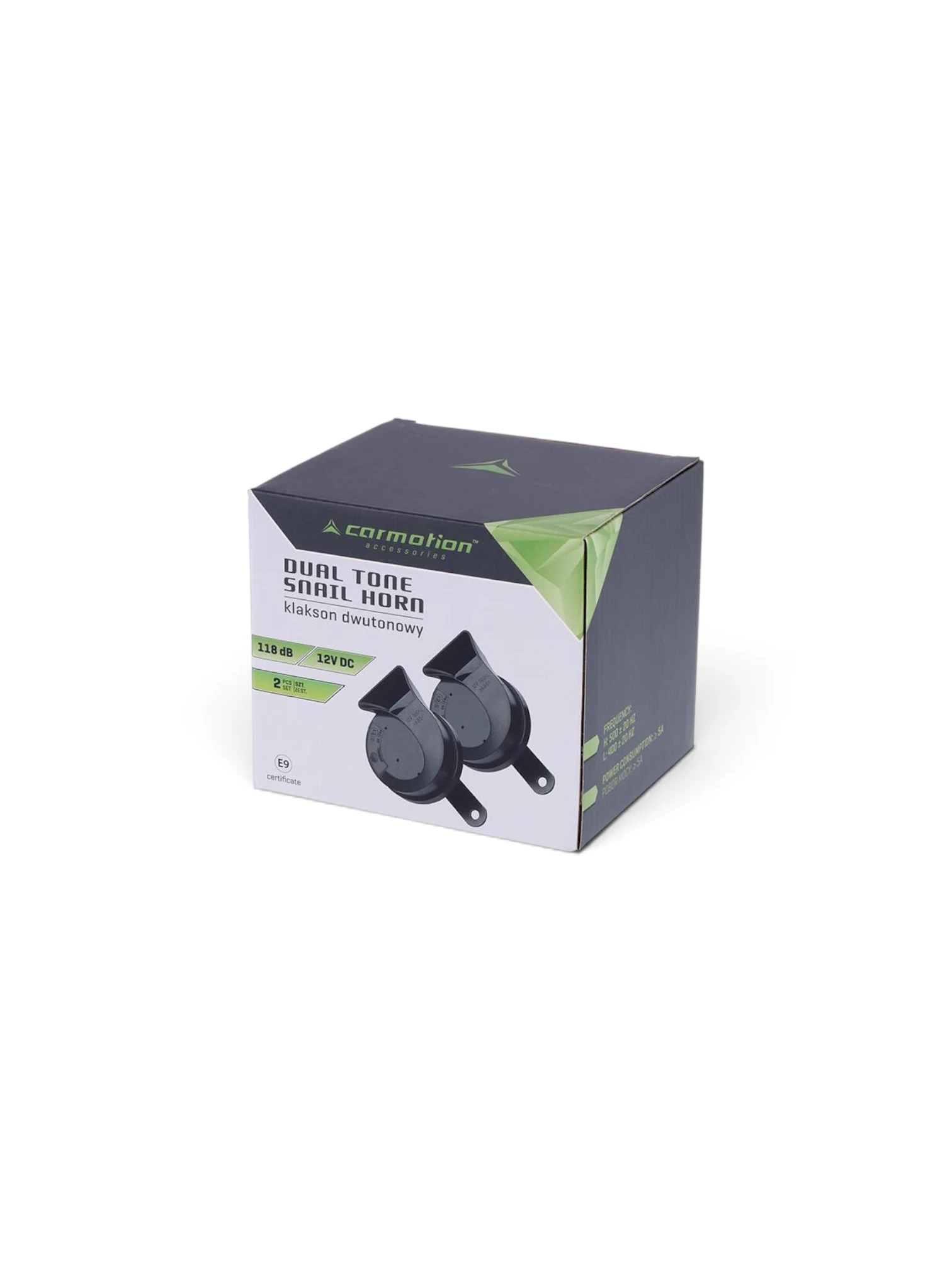 Set 2 claxoane 12V, tip melc, 80mm, 118dB, 2 tonuri, 58599 Carmotion
