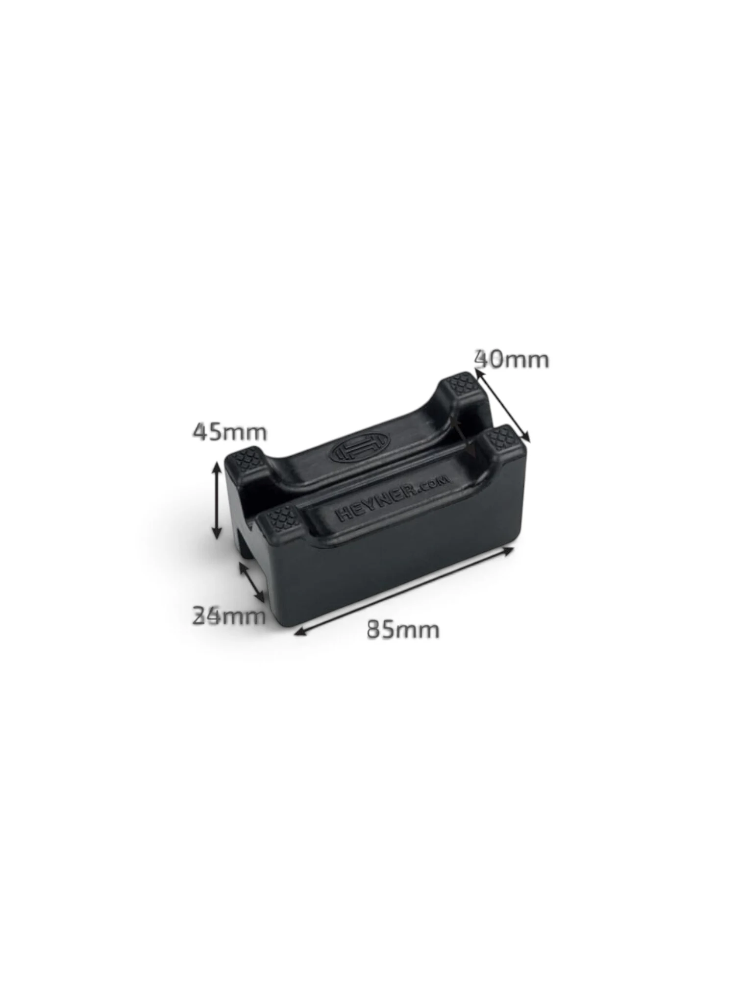 Set 2 tampoane cauciuc pentru cric capra 2T-347.42, interior montare 24mm, Safepad Pro, 347.66 Heyner
