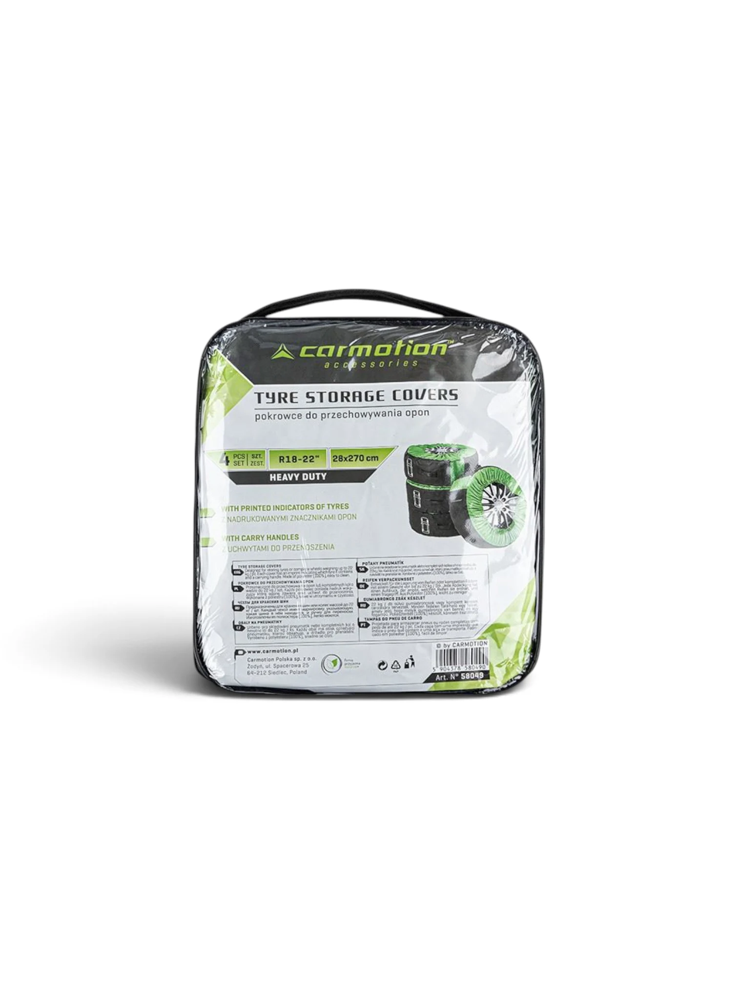 Set 4 bucati huse anvelope 18-22", 28x270, 58049 Carmotion