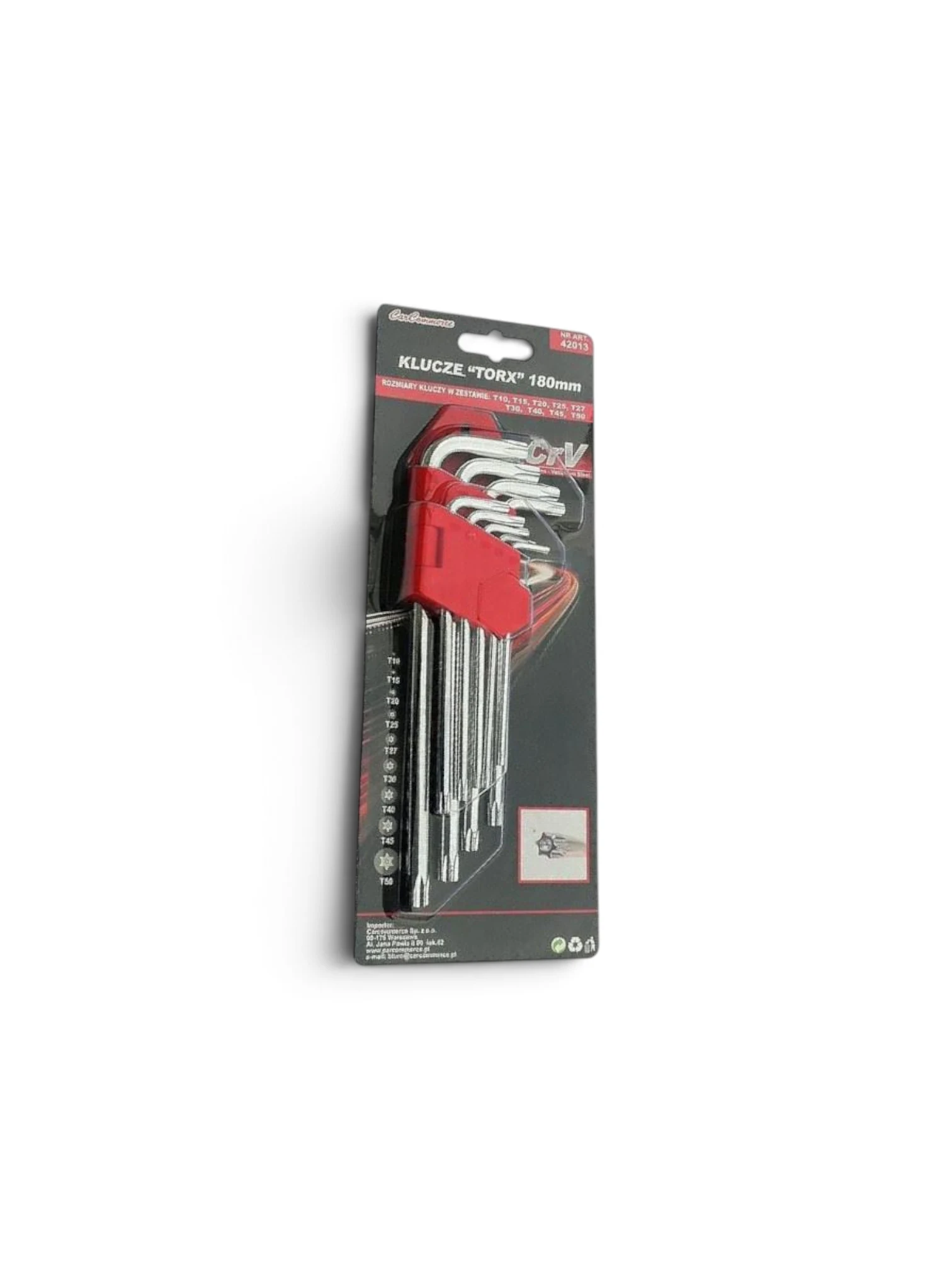 Set 9 chei imbus TorxH T10H-T50H stea, 190mm, 42013 CarCo