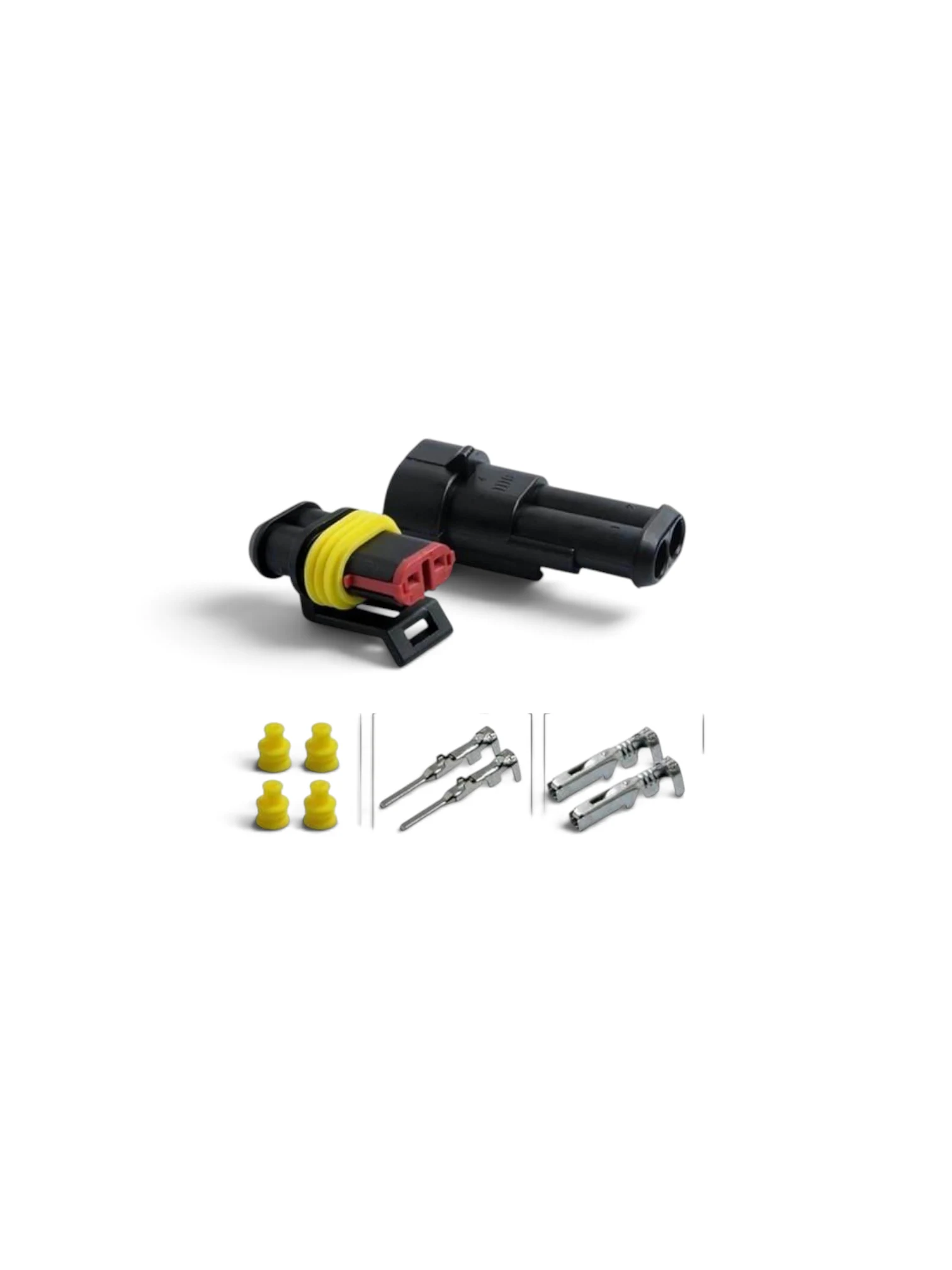 Set Mufa conector cu 2 pini mama+tata, Superseal / Amp TLA02318