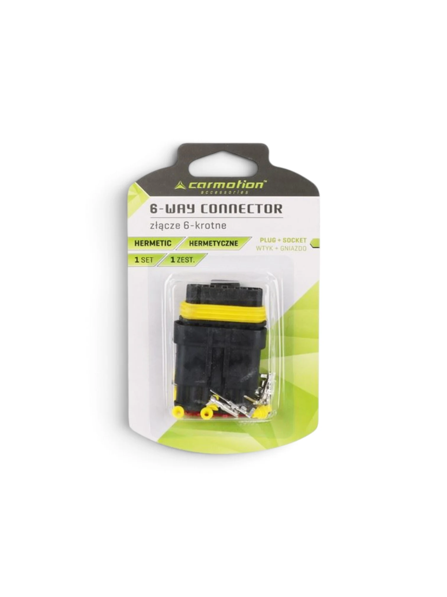 Set mufa conector cu 6 pini mama + tata, Superseal, Carmotion 86291